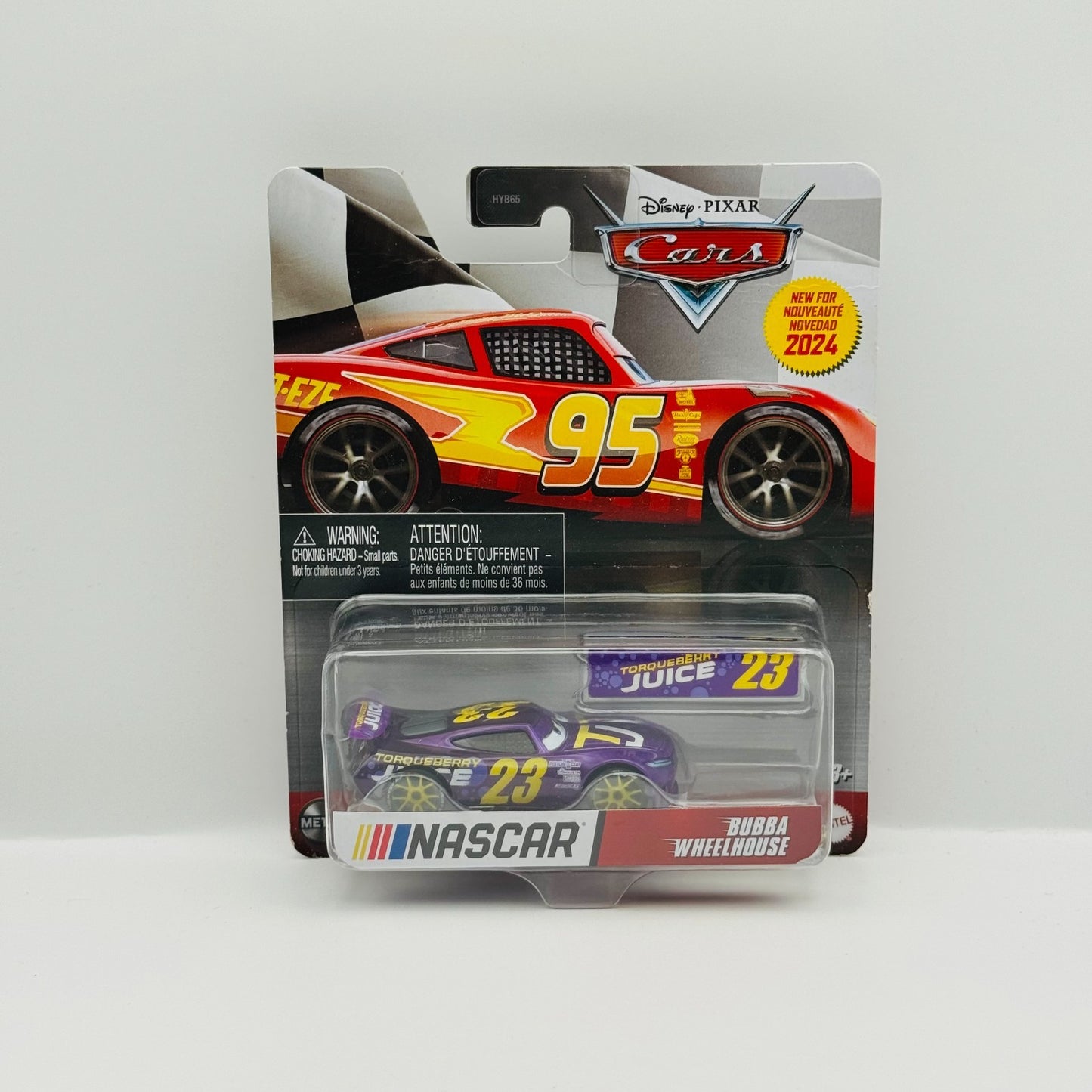 Disney Pixar Cars - NASCAR BUBBA WHEELHOUSE TORQUEBERRY JUICE 2024 -1:55 Diecast