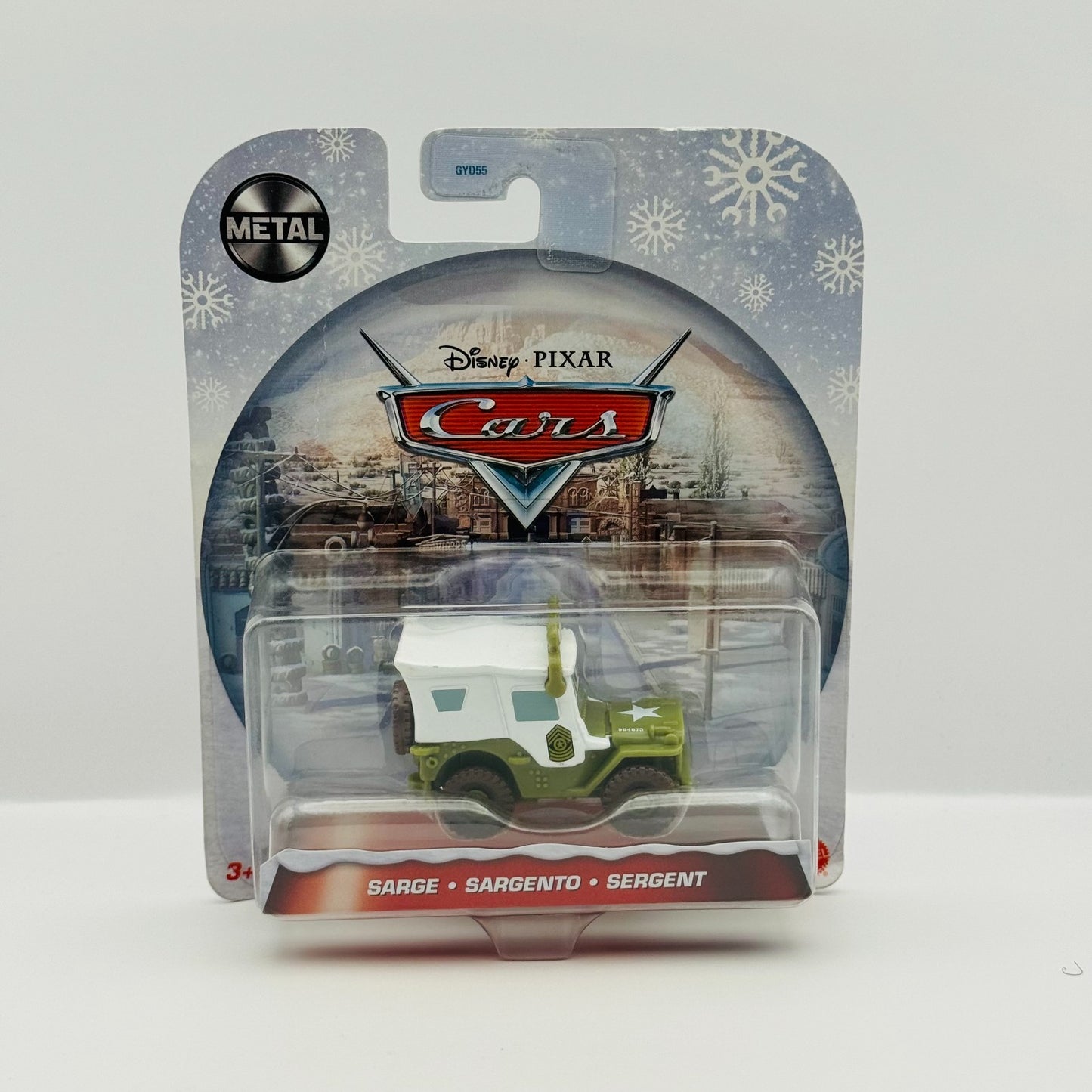 Disney Pixar Cars - WINTERTIME SARGE WITH ROOF LIGHTS Christmas - 1:55 Diecast