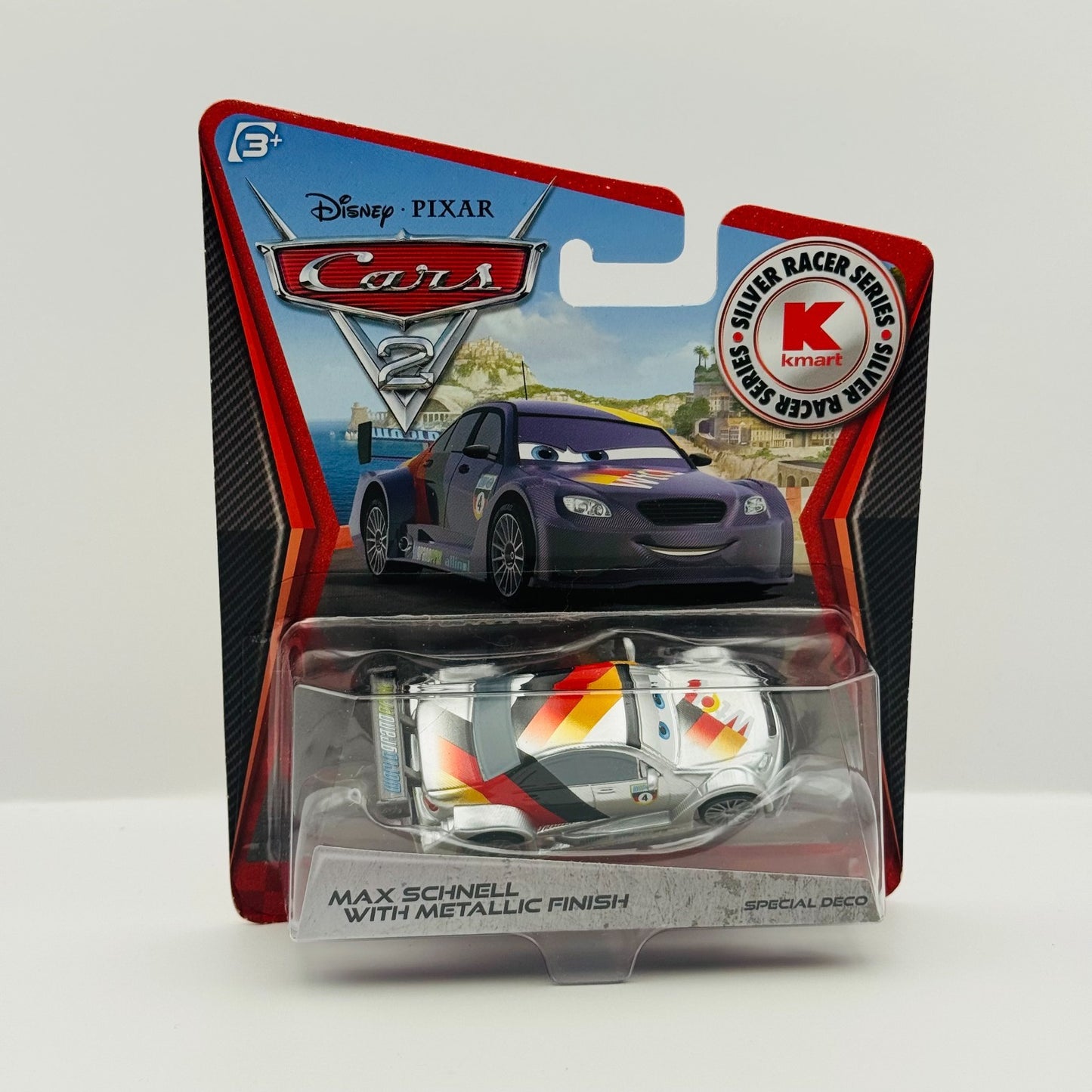 Disney Pixar Cars - SILVER MAX SCHNELL WITH METALLIC FINISH 2012 - 1:55 Diecast