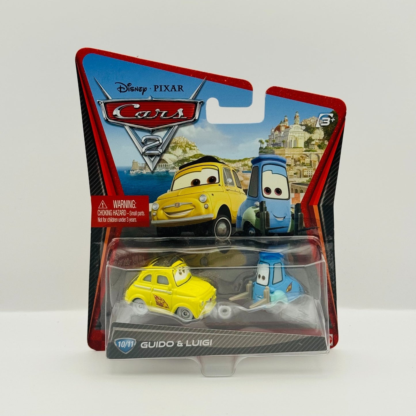 Disney Pixar Cars - RACE TEAM LUIGI & GUIDO Cars 2 2011 - 1:55 Diecast