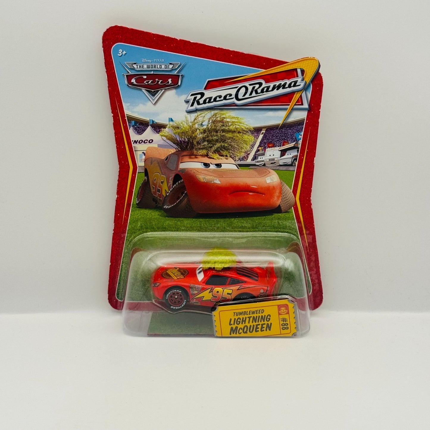 Disney Pixar Cars - TUMBLEWEED LIGHTNING MCQUEEN Race O Rama 2009 - 1:55 Diecast