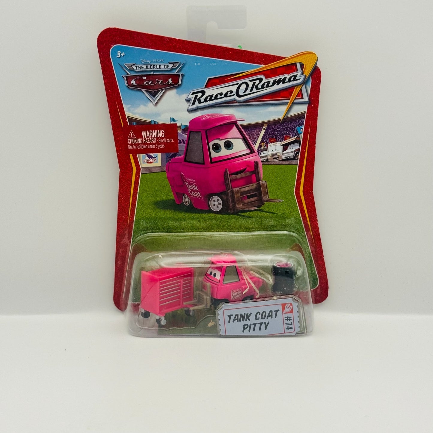 Disney Pixar Cars - TANK COAT PITTY JERRY Race O Rama 2009 - 1:55 Diecast