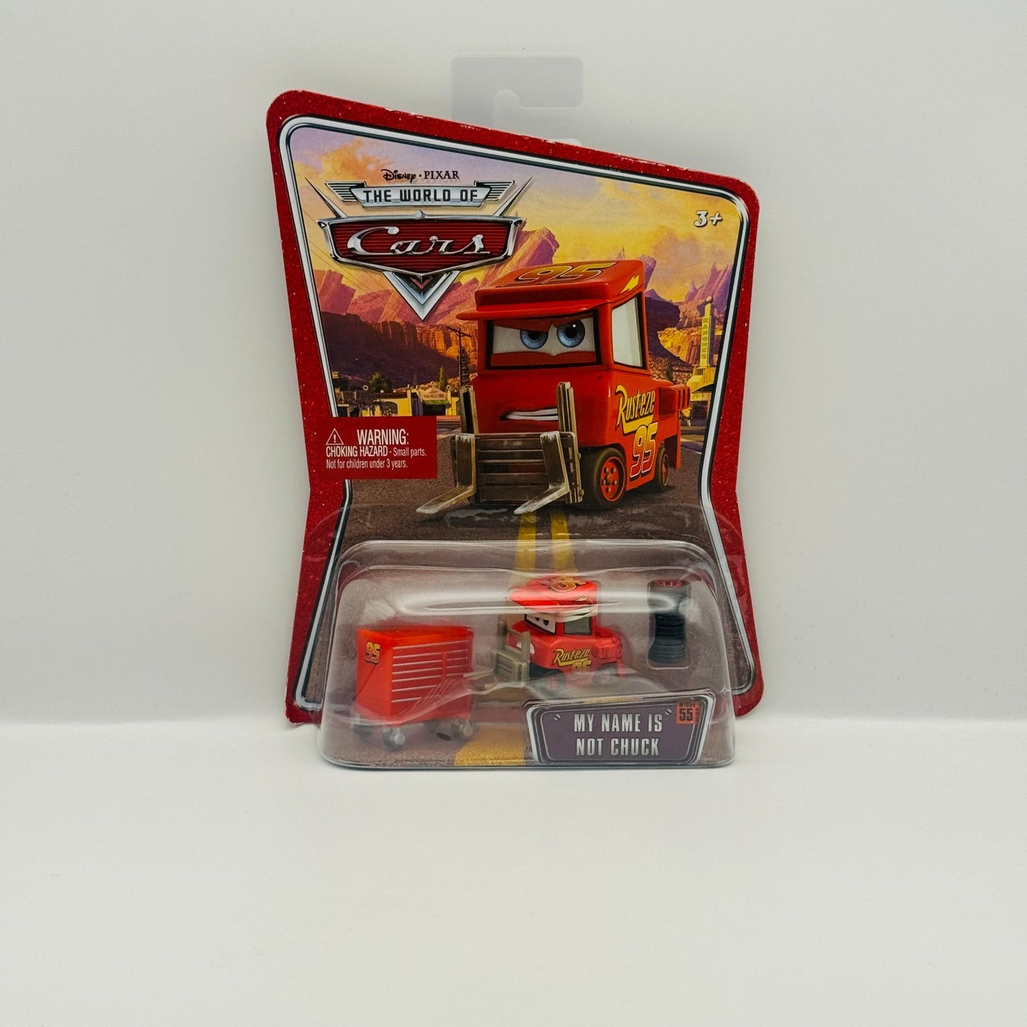 Disney Pixar Cars NOT CHUCK RUSTEZE MCQUEEN PITTY World Cars 2008 1:55 Diecast