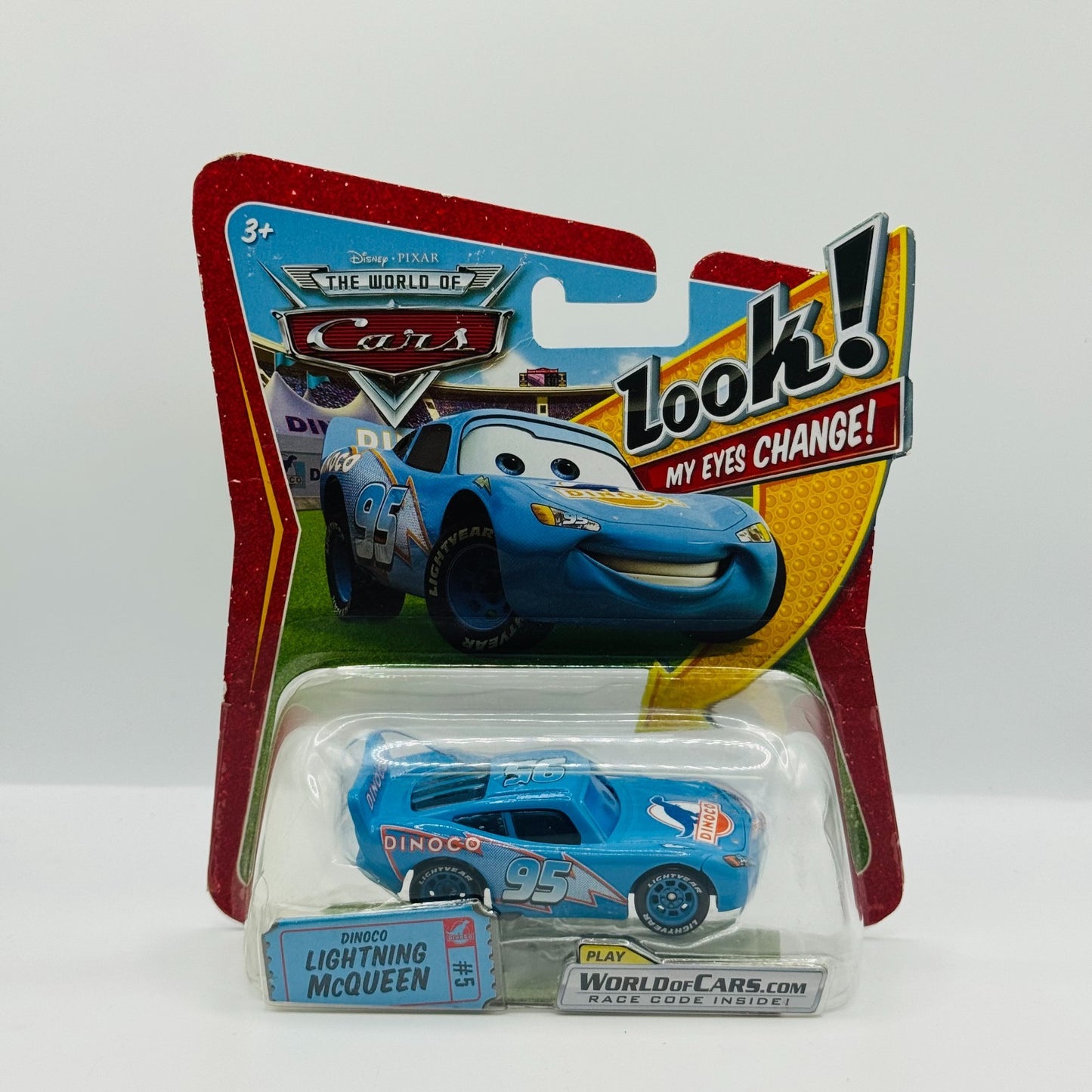 Disney Pixar Cars - DINOCO MCQUEEN LENTICULAR My Eyes Change 2009 - 1:55 Diecast