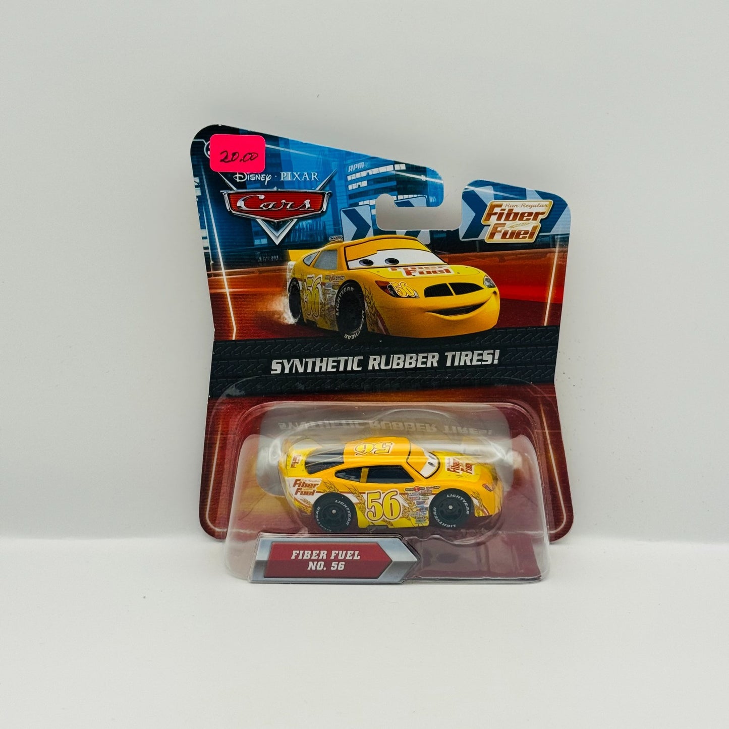 Disney Pixar Cars - BRUSH CURBER FIBER FUEL Rubber Tires Piston Cup 1:55 Diecast