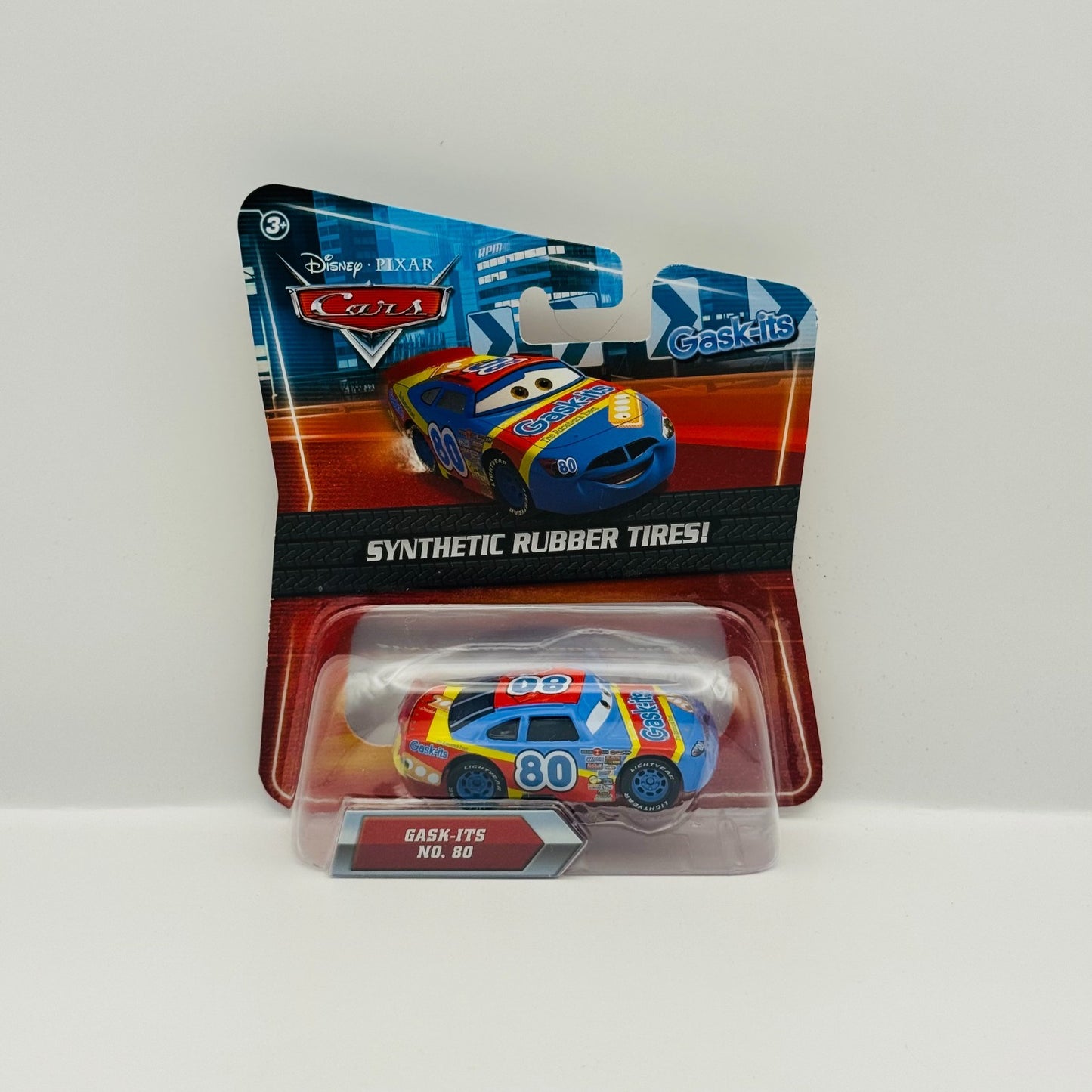 Disney Pixar Cars SAGE VANDERSPIN GASK-ITS Rubber Tires Piston Cup 1:55 Diecast