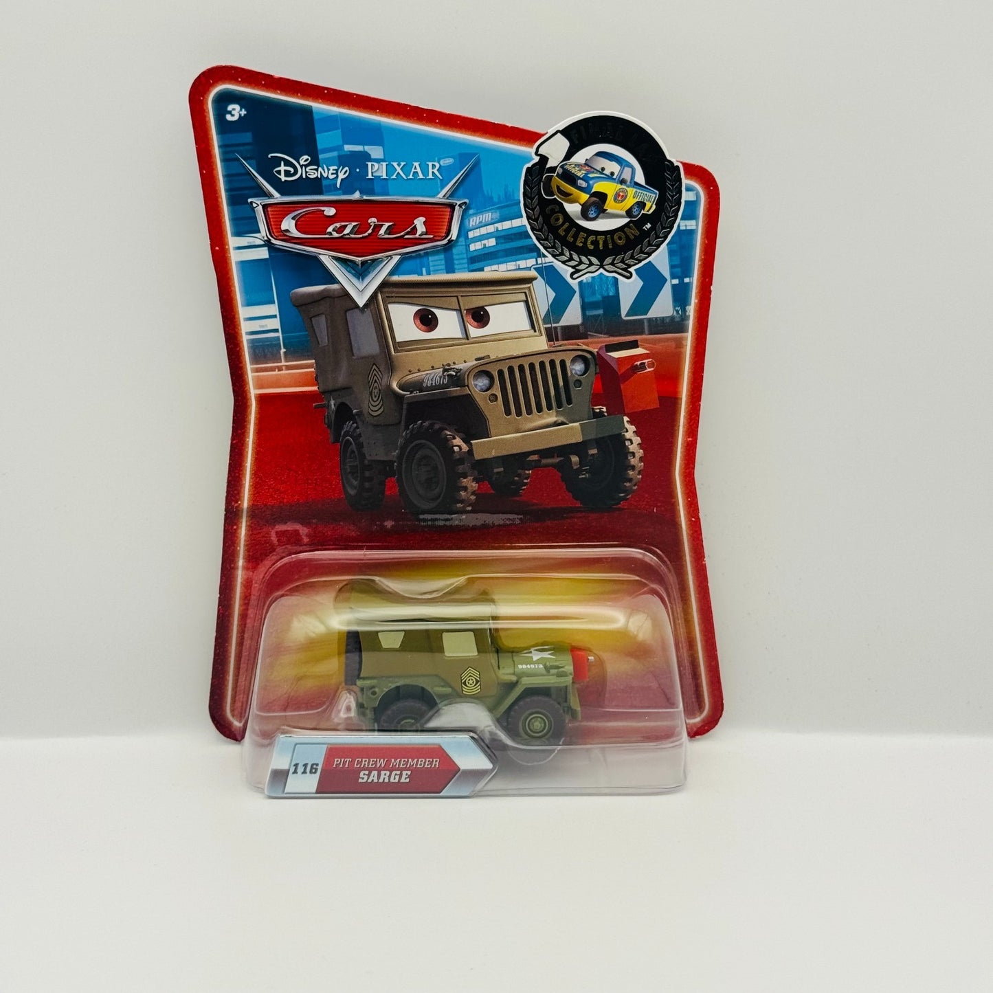 Disney Pixar Cars - PIT CREW MEMBER SARGE Final Lap 2010 - 1:55 Diecast