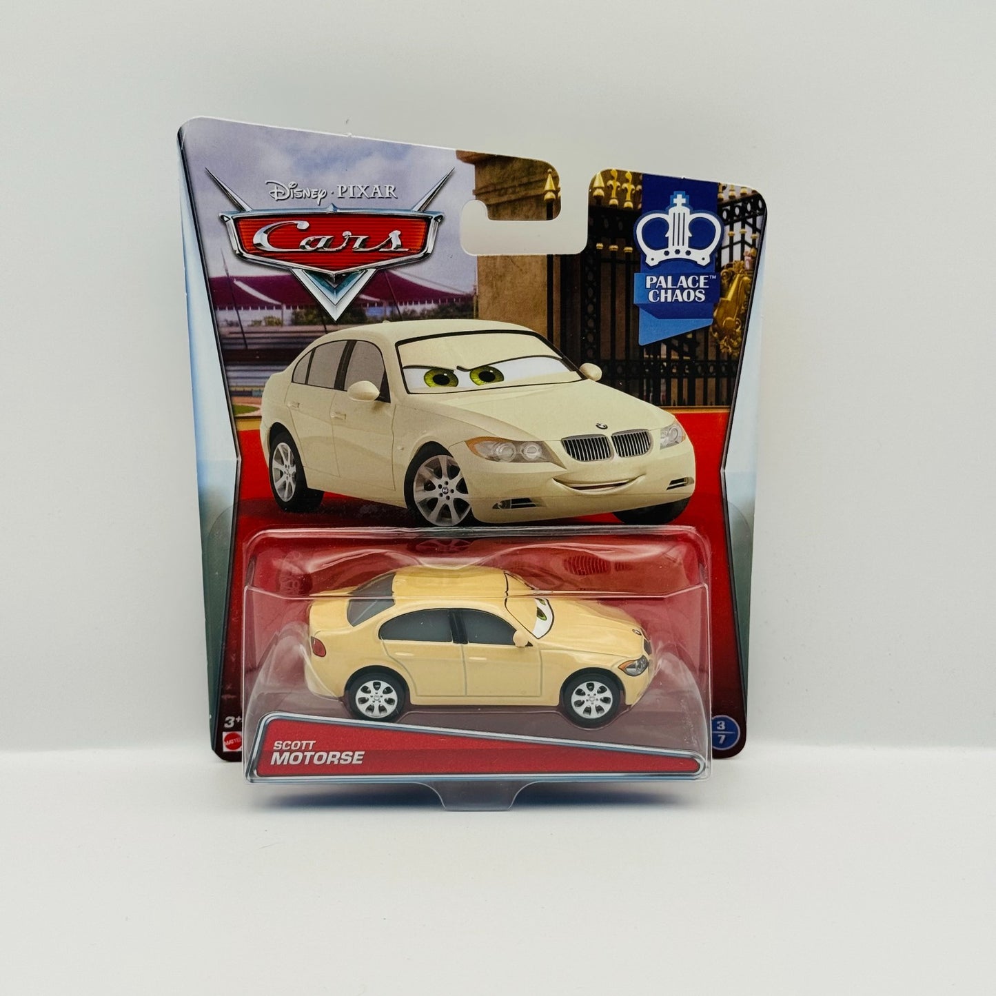 Disney Pixar Cars - SCOTT MOTORSE BMW 3 Series Palace Chaos 2015 - 1:55 Diecast