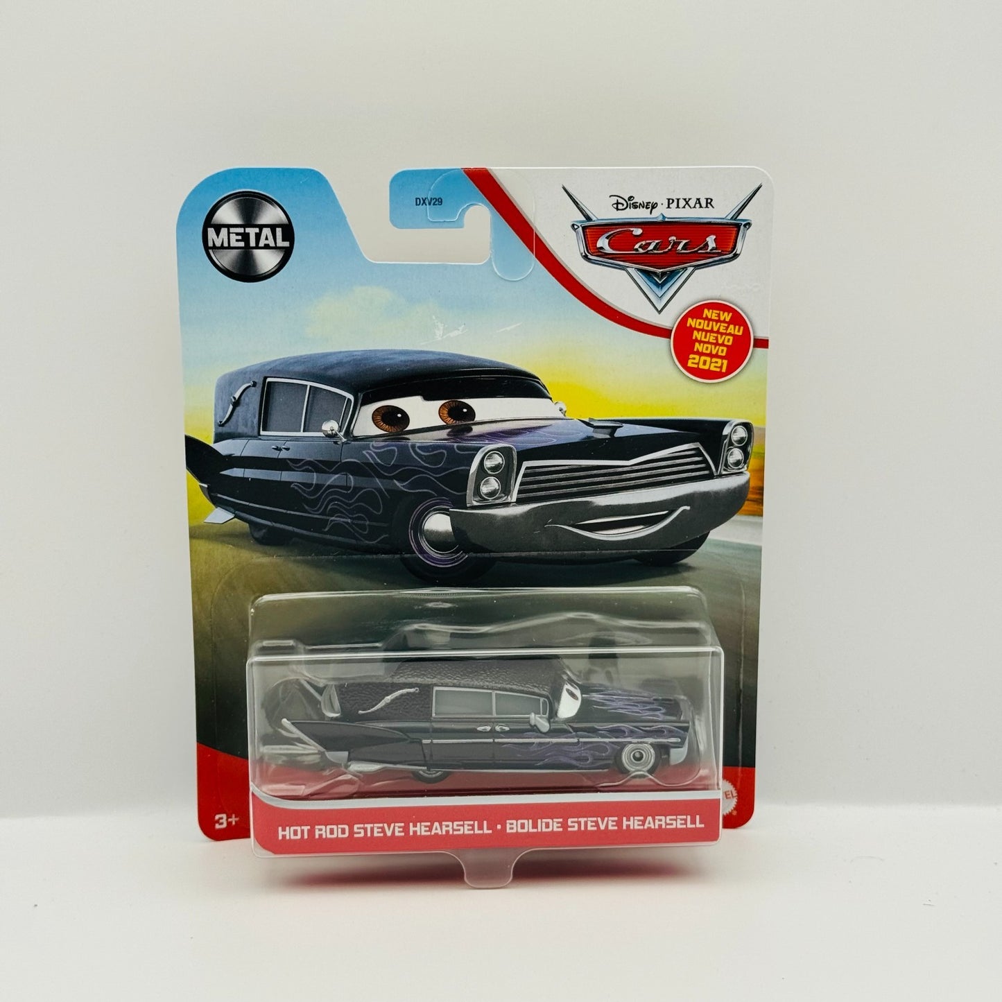 Disney Pixar Cars - HOT ROD STEVE HEARSELL WITH FLAMES 2021 - 1:55 Diecast