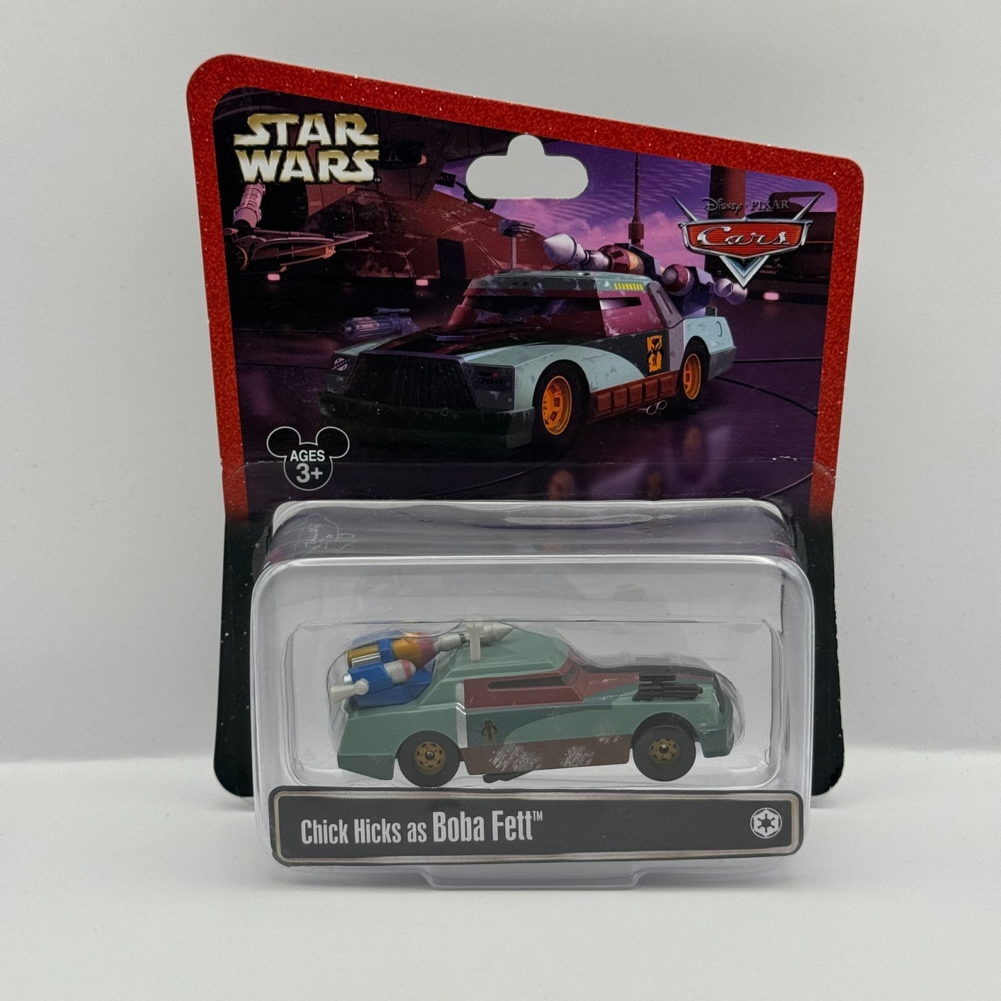 Disney Pixar Cars - STAR WARS CHICK HICKS AS BOBA FETT - 1:55 Diecast