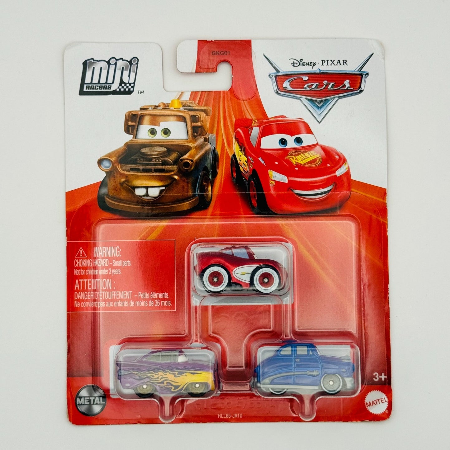 Disney Pixar Cars - Mini Racers CRUISIN' MCQUEEN RAMONE DOC HUDSON 3-PK -Diecast