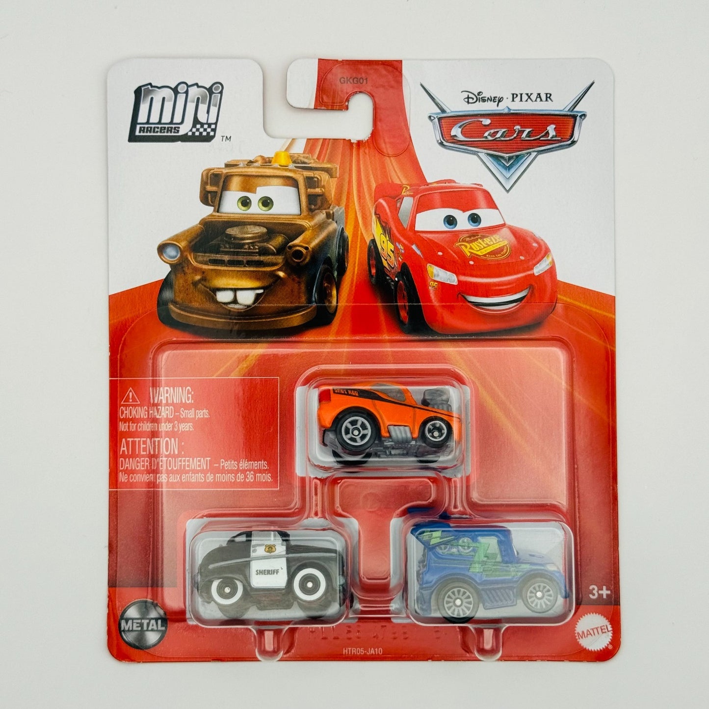 Disney Pixar Cars - Mini Racers SNOT ROD DJ SHERIFF 3-PK - Diecast
