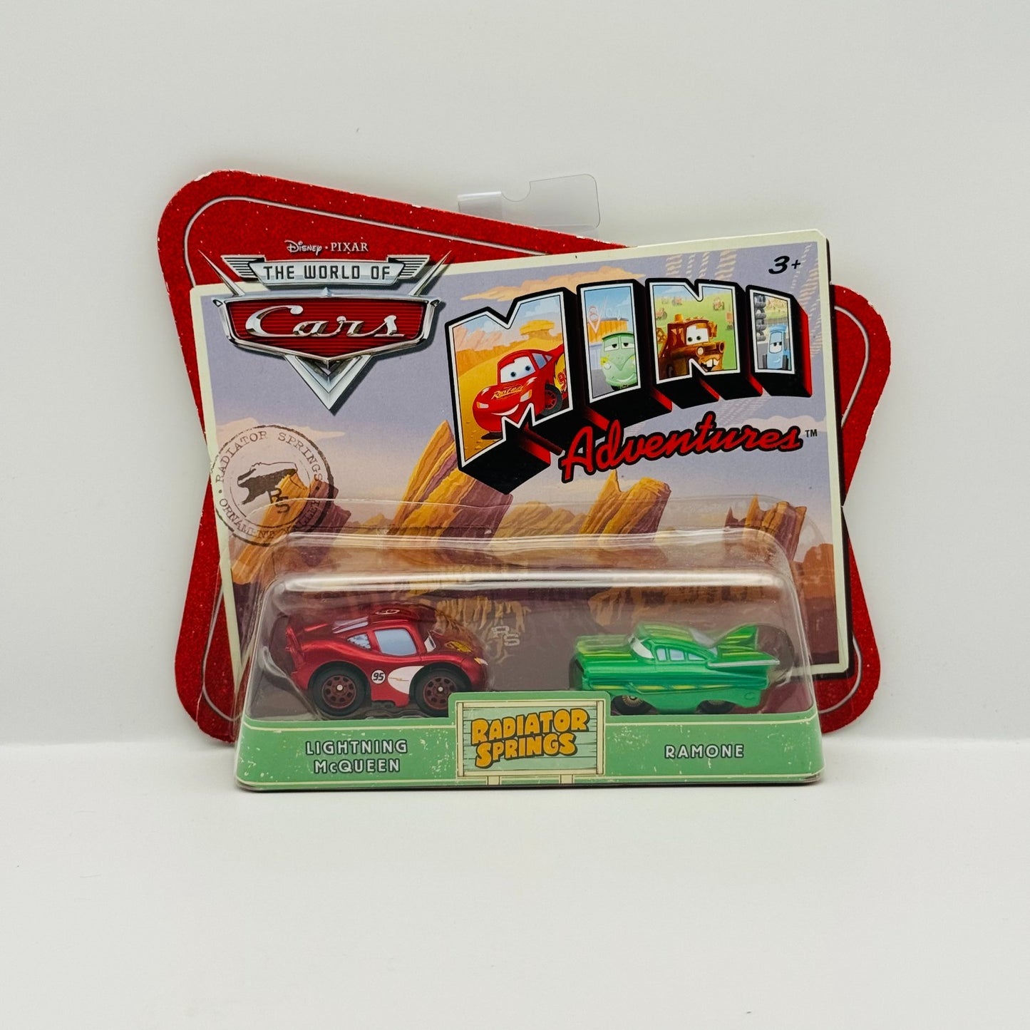 Disney Pixar Cars - Mini Adventures RADIATOR SPRINGS MCQUEEN & GREEN RAMONE