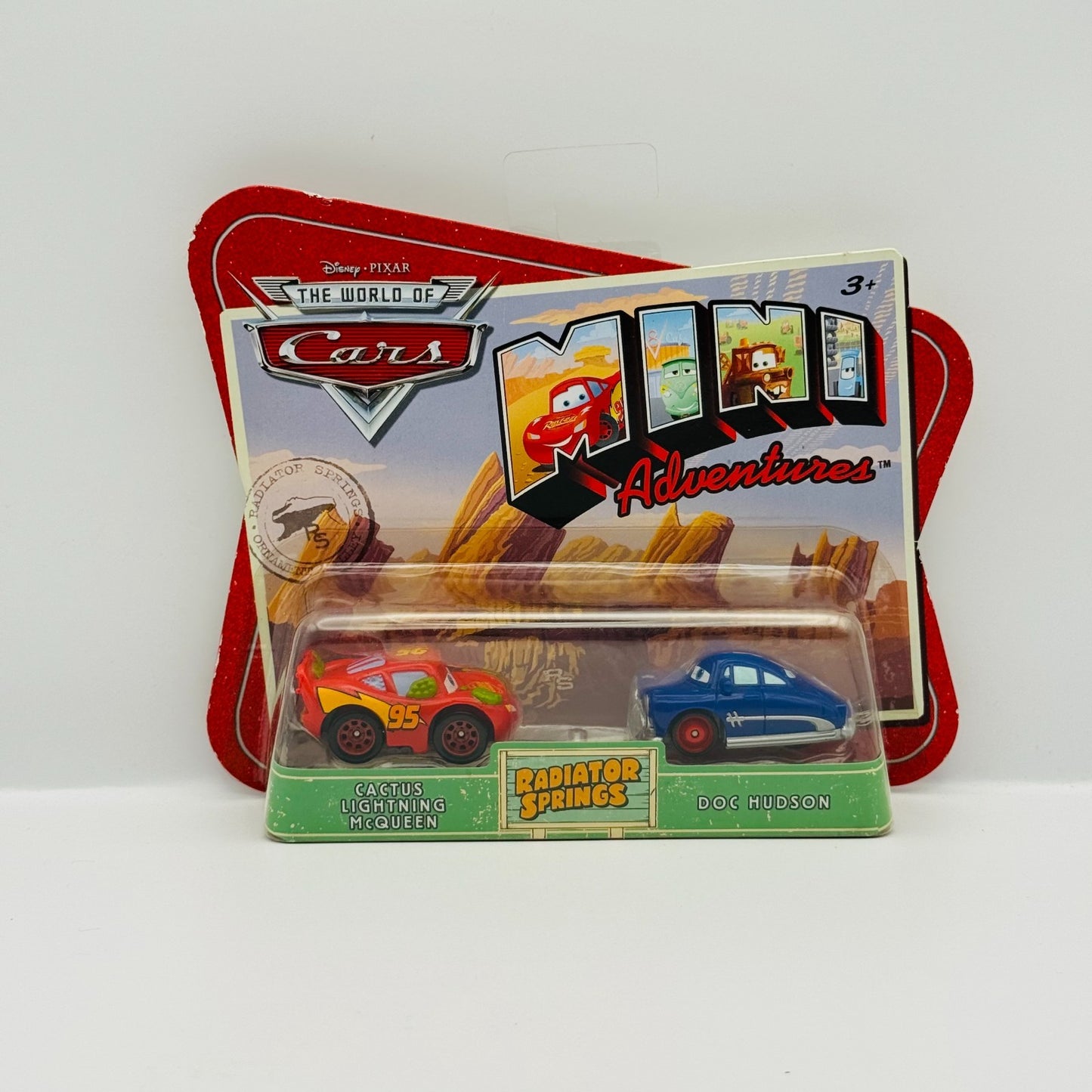 Disney Pixar Cars Mini Adventures CACTUS MCQUEEN DIRT TRACK DOC Radiator Springs