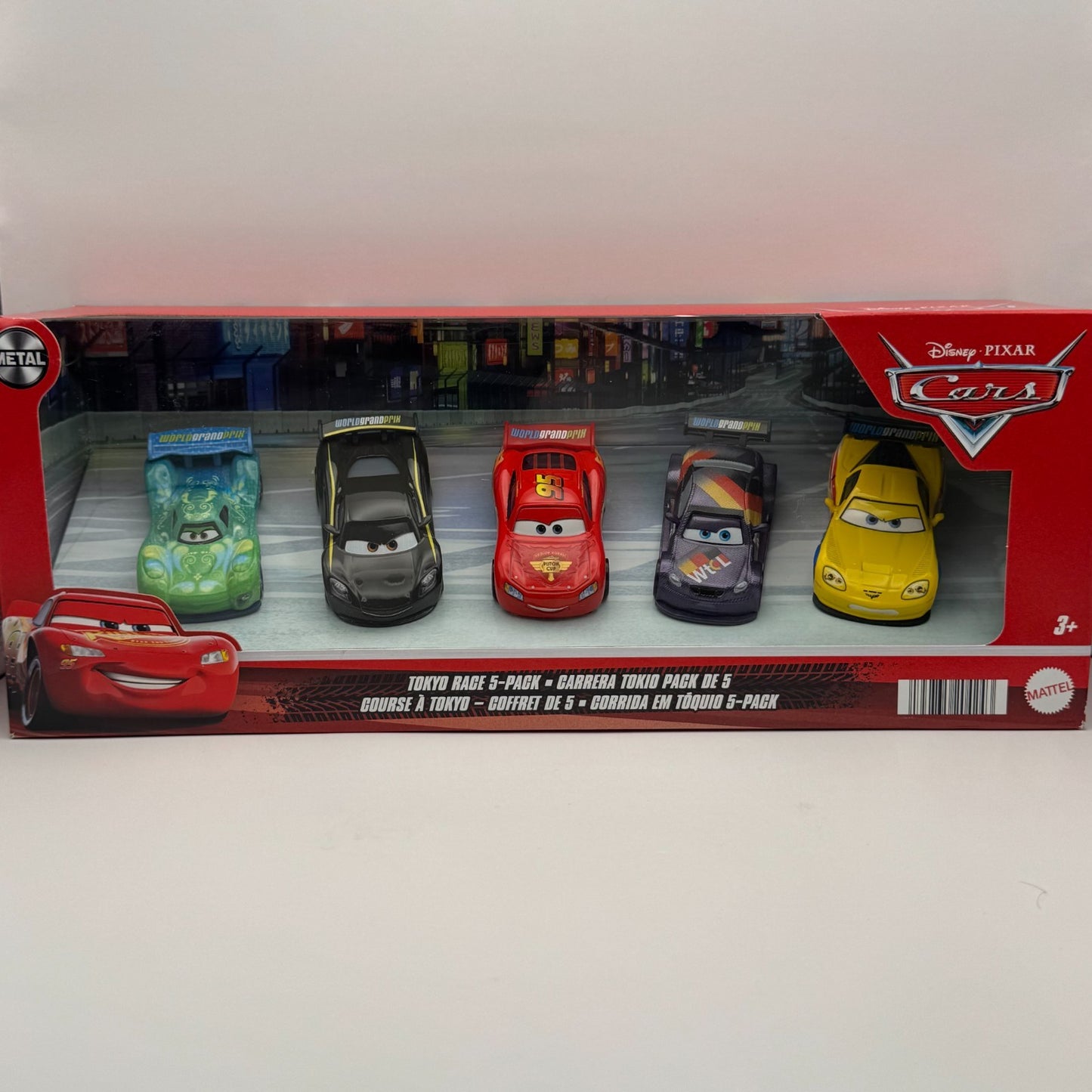 Disney Pixar Cars - TOKYO RACE 5-PK WGP CARLA, JEFF, MAX, LEWIS - 1:55 Diecast