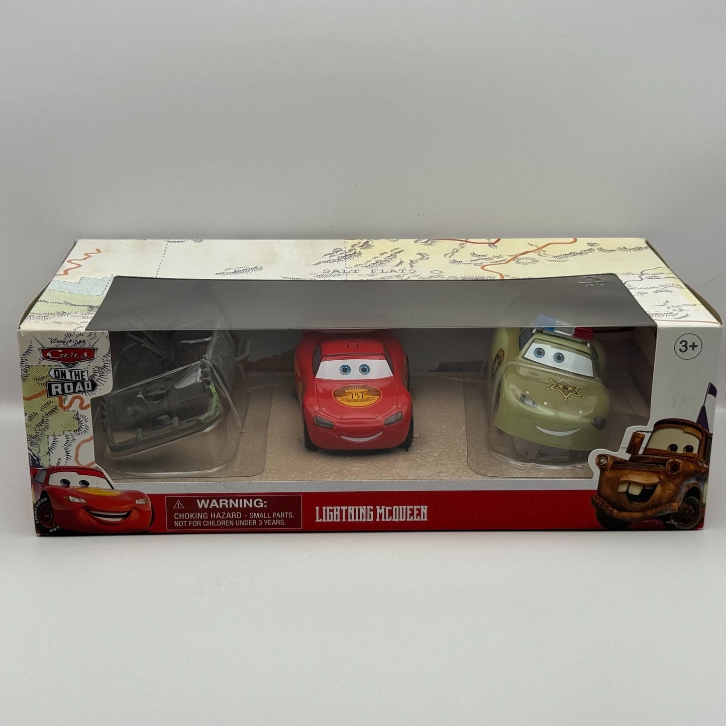 Disney Pixar Cars - ON THE ROAD RUMBLER MCQUEEN DEPUTY Disney Store 1:43 Diecast