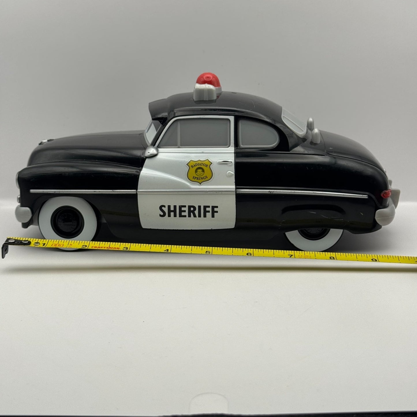 Disney Pixar Cars - LARGE 10.5" SHERIFF PLASTIC - 1:18 Scale