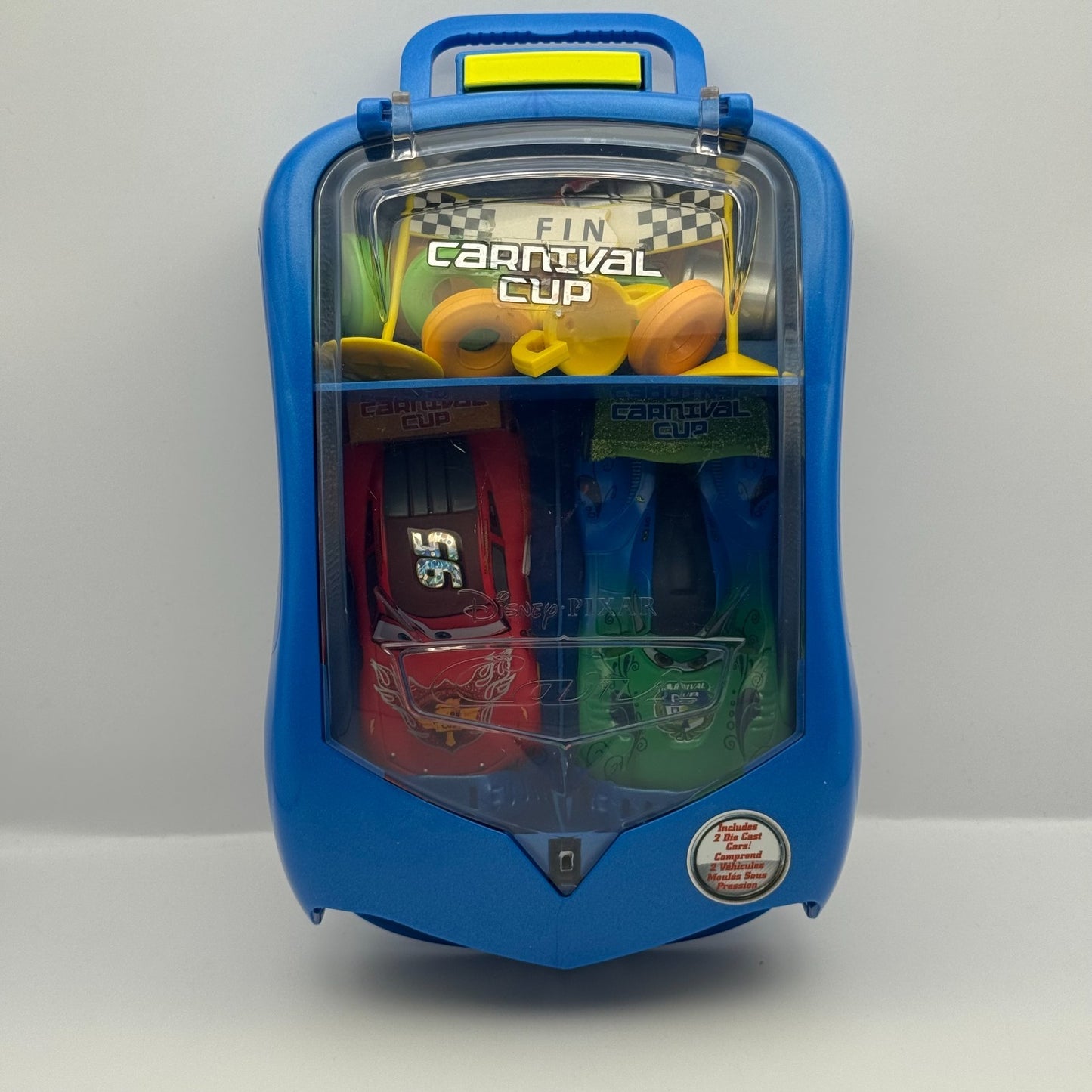 Disney Pixar Cars CARNIVAL CUP CARLA MCQUEEN LAUNCHER Disney Store 1:43 Diecast