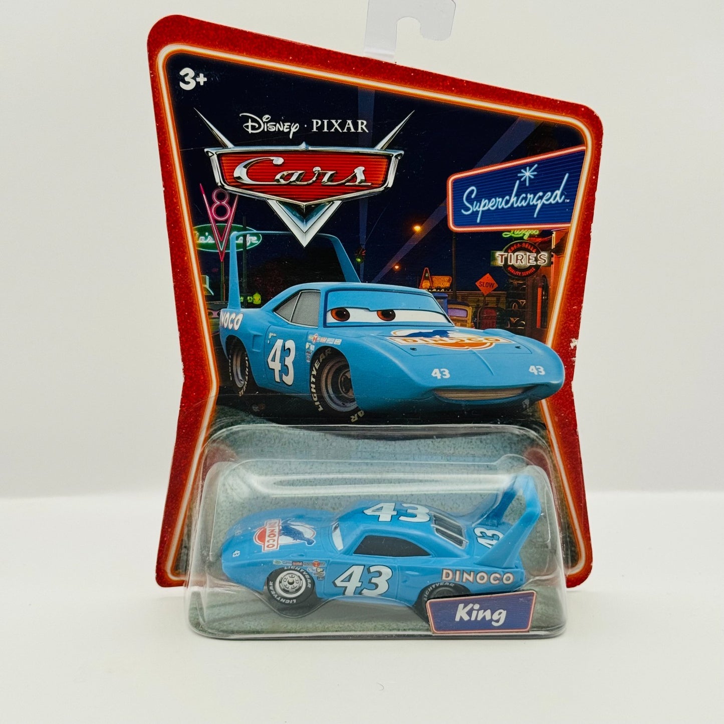 Disney Pixar Cars - THE KING STRIP WEATHERS Supercharged 2007 - 1:55 Diecast