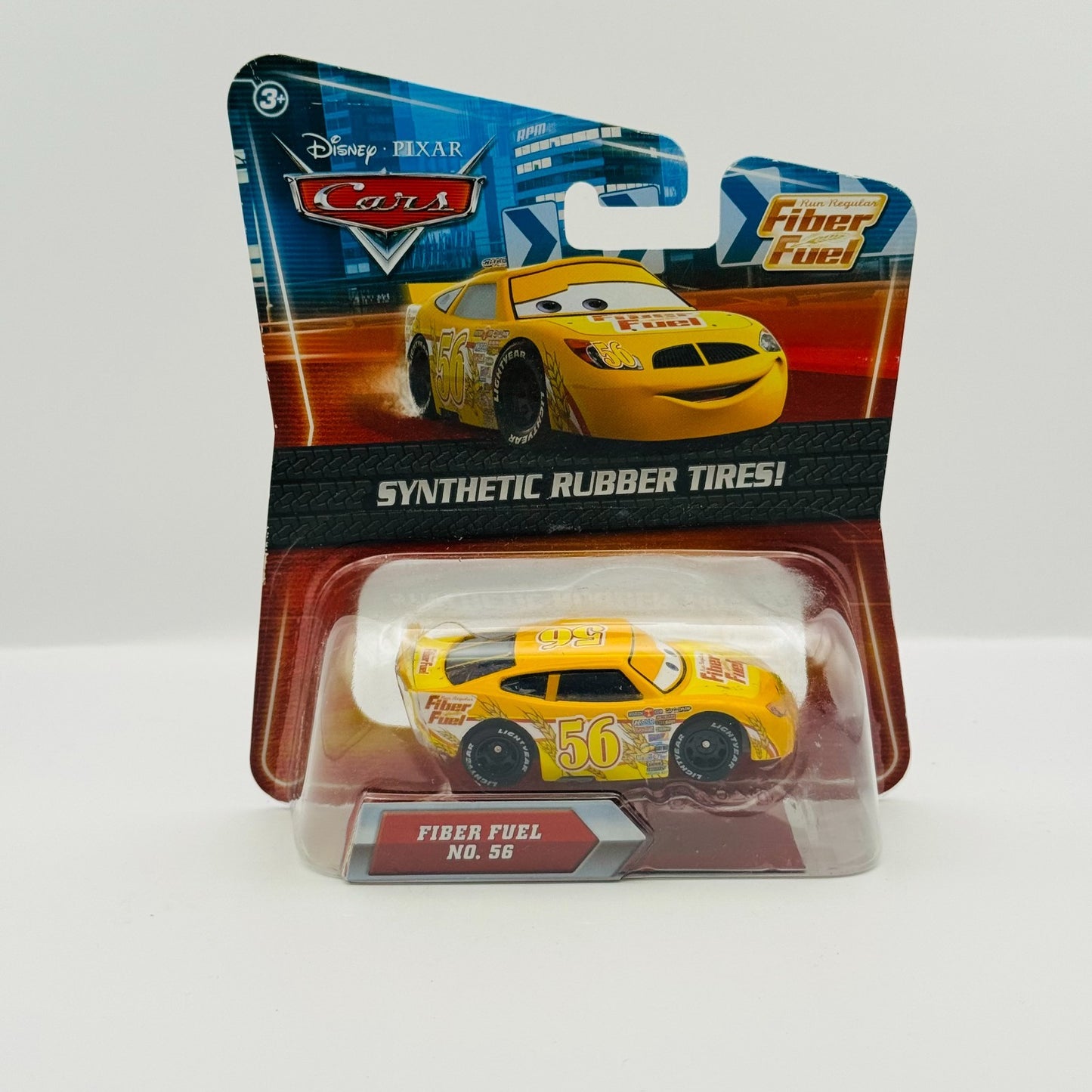 Disney Pixar Cars - BRUSH CURBER FIBER FUEL Rubber Tires Piston Cup 1:55 Diecast