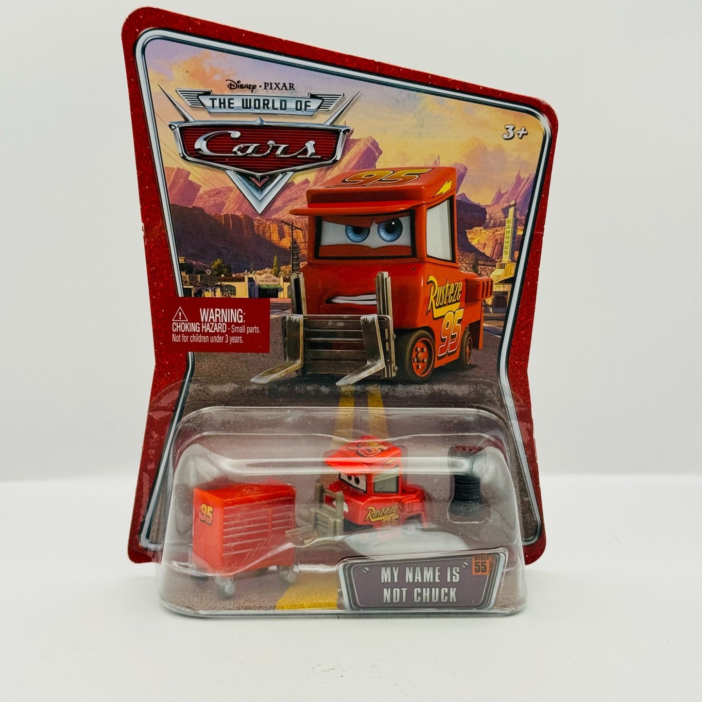 Disney Pixar Cars NOT CHUCK RUSTEZE MCQUEEN PITTY World Cars 2008 1:55 Diecast
