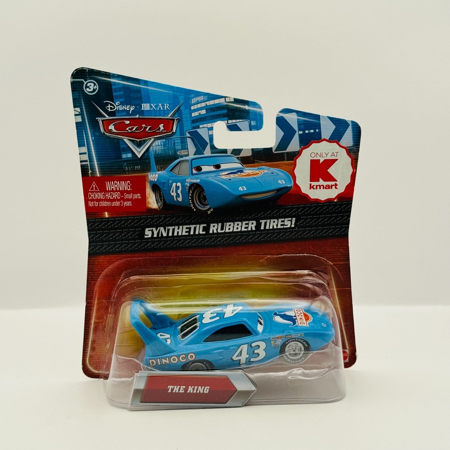 Disney Pixar Cars - THE KING STRIP WEATHERS Rubber Tires Piston Cup 1:55 Diecast