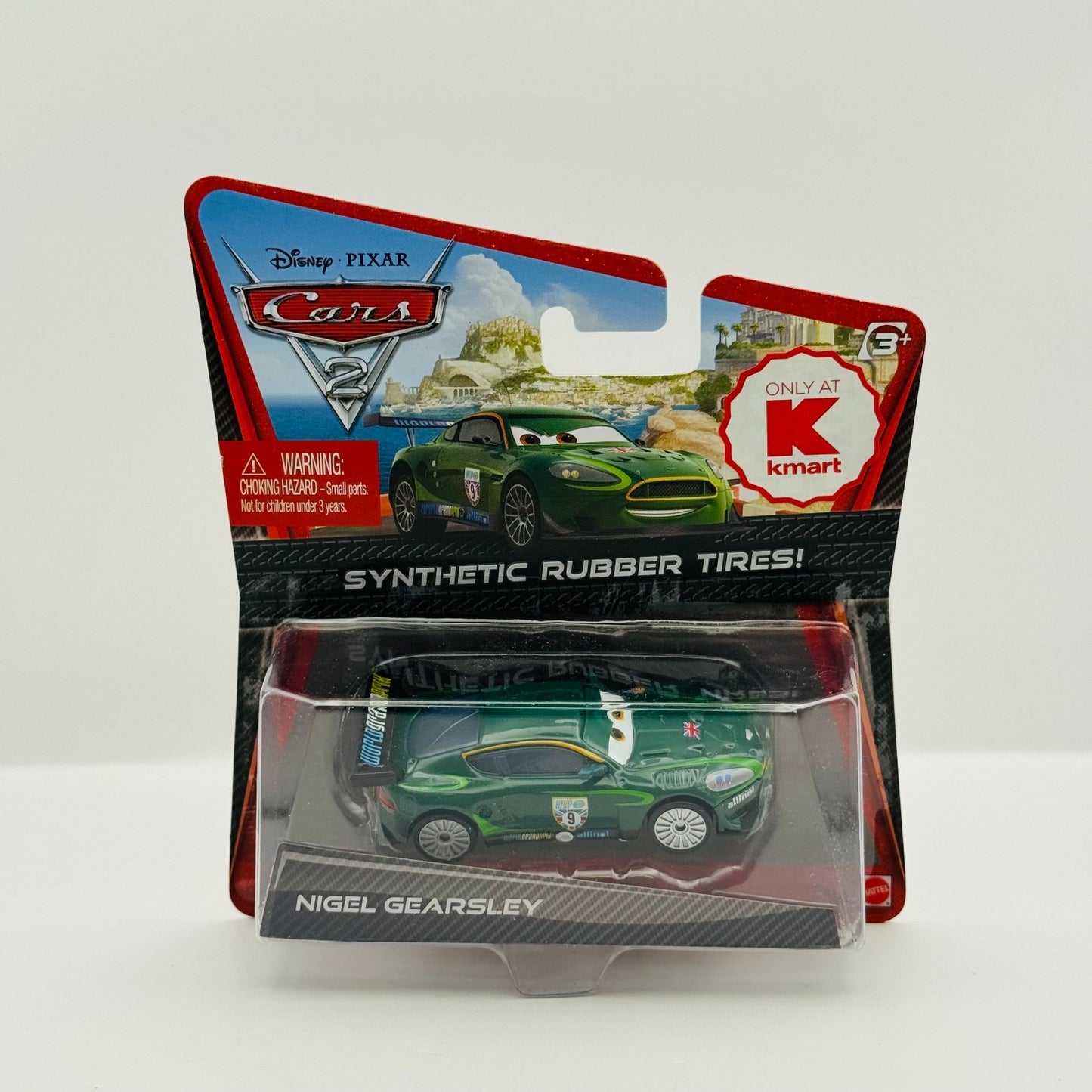 Disney Pixar Cars - NIGEL GEARSLEY RUBBER TIRES Cars 2 2011 - 1:55 Diecast