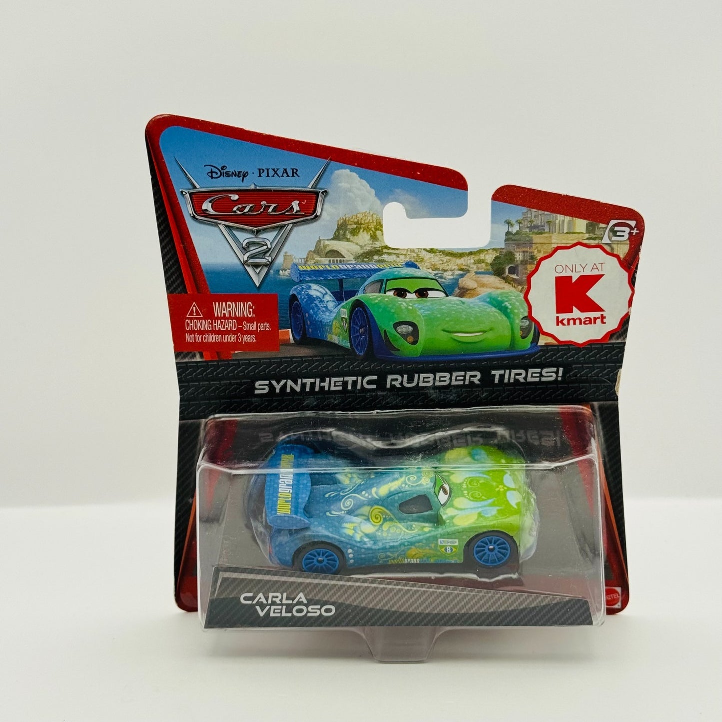 Disney Pixar Cars - CARLA VELOSO RUBBER TIRES Cars 2 2011 - 1:55 Diecast