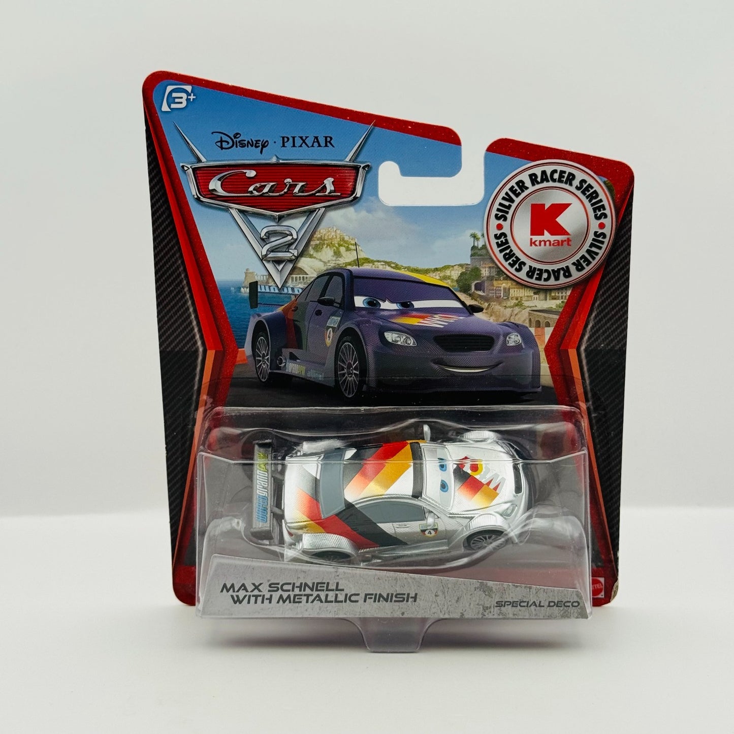 Disney Pixar Cars - SILVER MAX SCHNELL WITH METALLIC FINISH 2012 - 1:55 Diecast