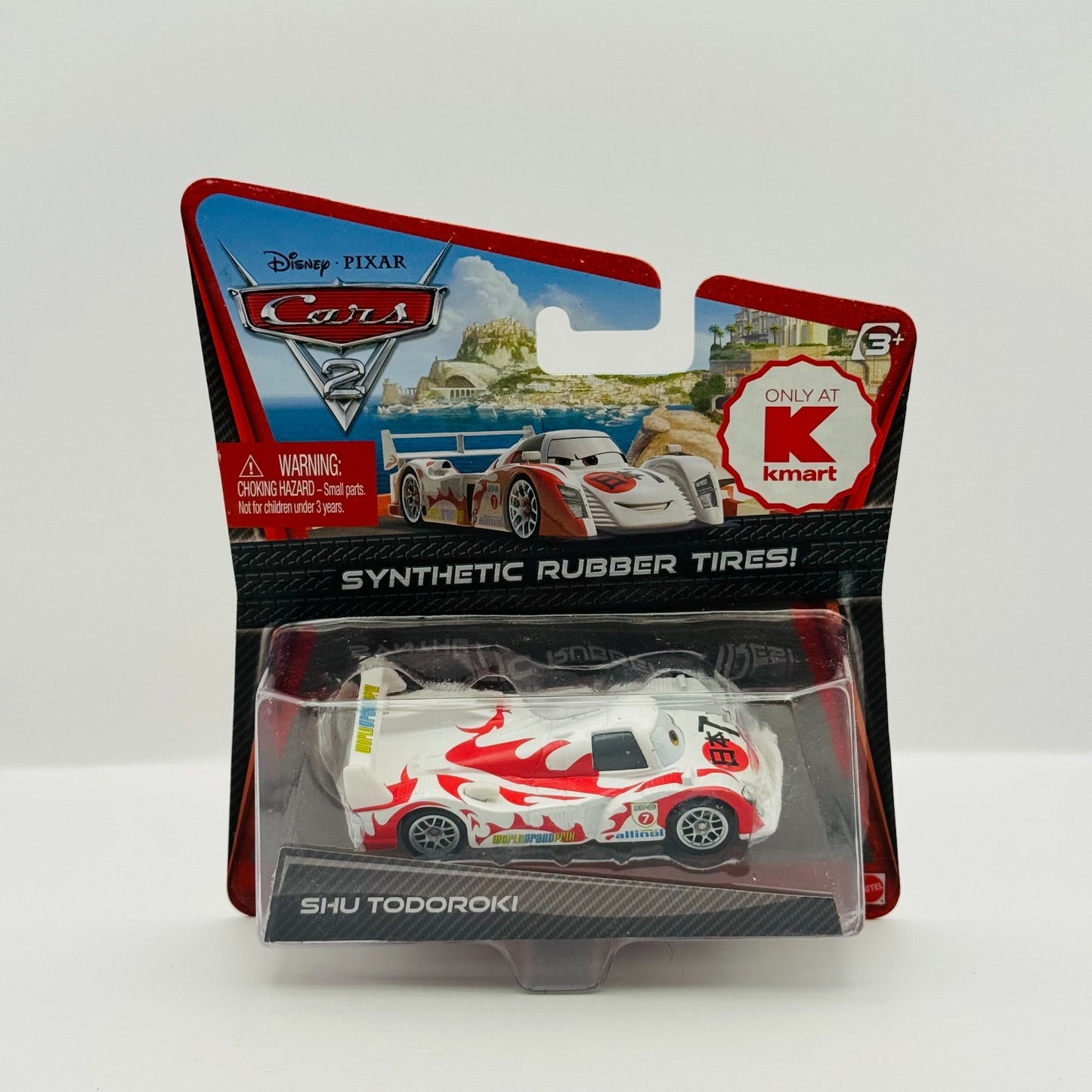 Disney Pixar Cars - SHU TODOROKI RUBBER TIRES Cars 2 2011 - 1:55 Diecast