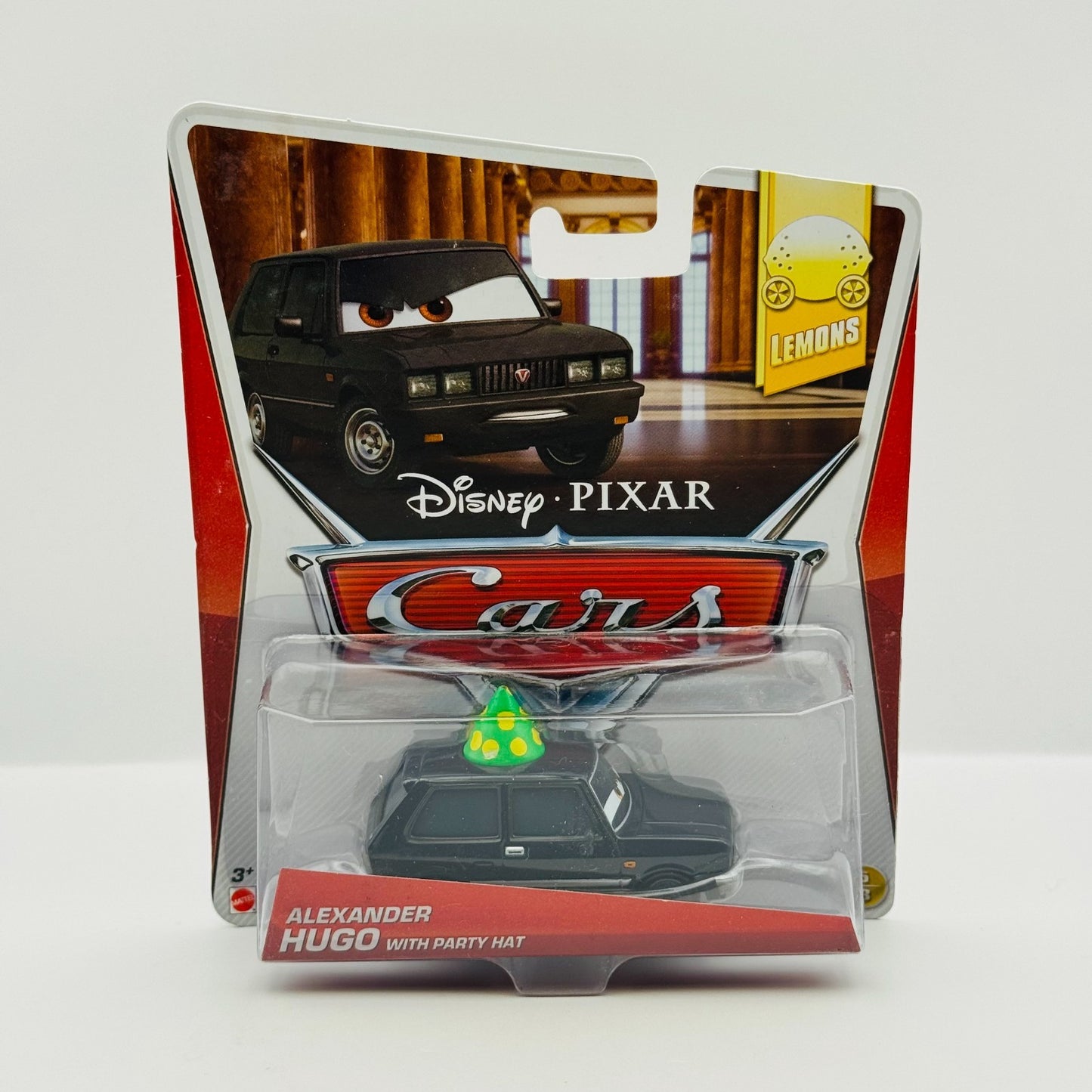 Disney Pixar Cars - ALEXANDER HUGO WITH PARTY HAT Lemons 2014 - 1:55 Diecast