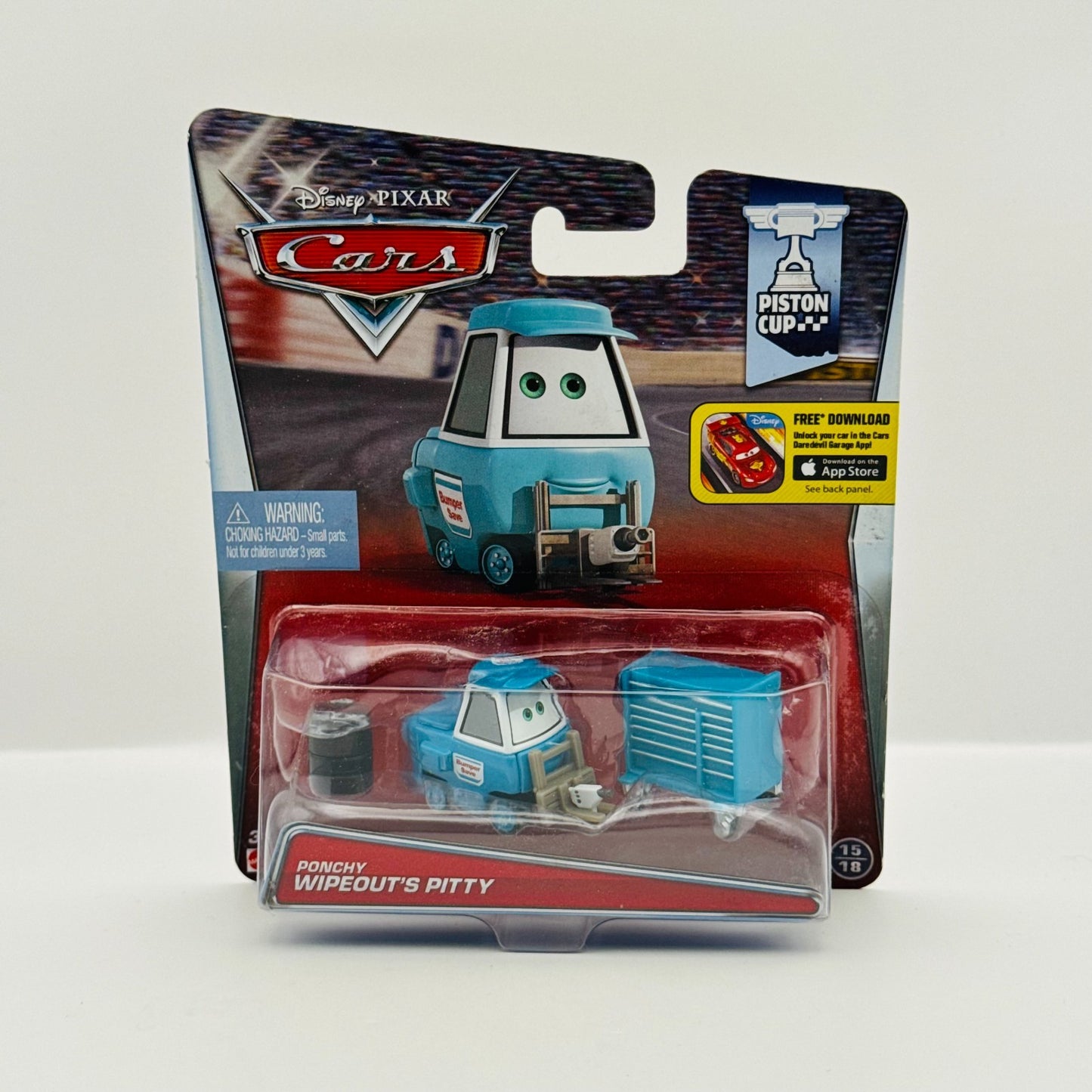 Disney Pixar Cars - BUMPER SAVE PONCHY WIPEOUT'S PITTY 2015 - 1:55 Diecast
