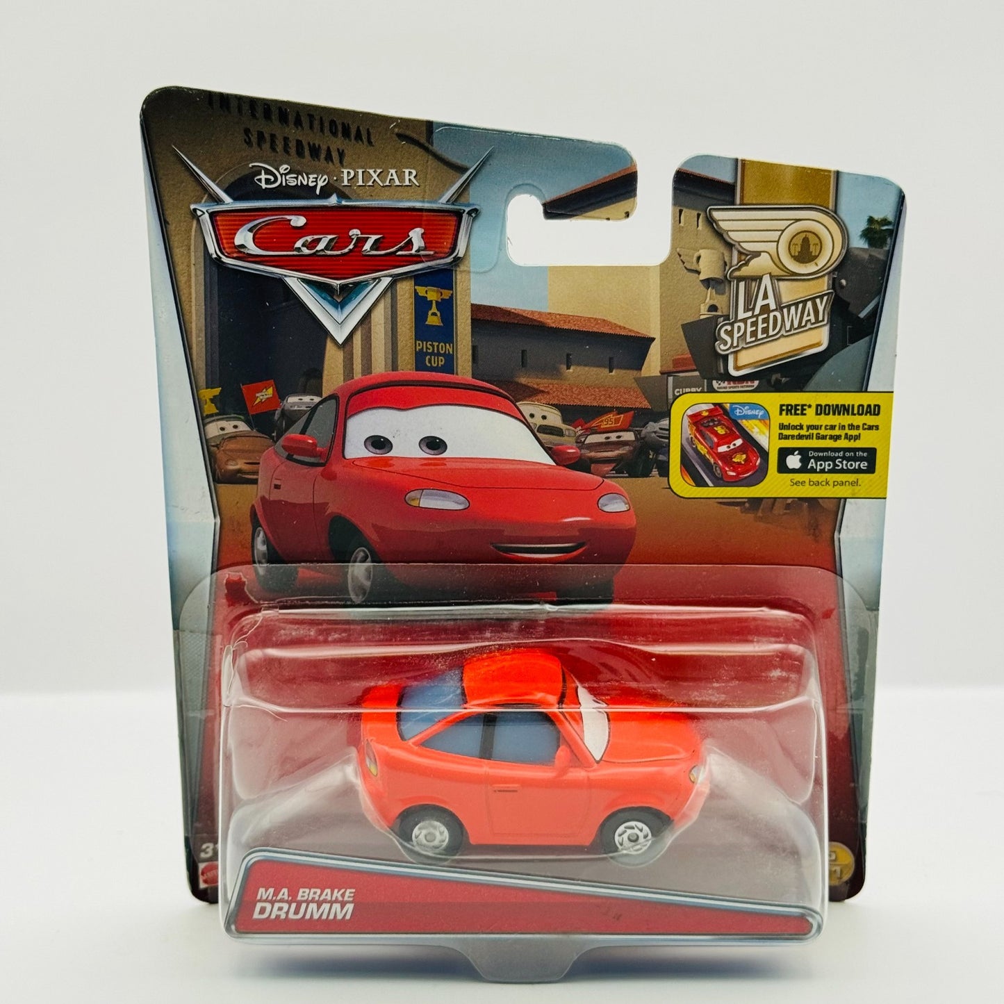 Disney Pixar Cars - M.A. BRAKE DRUMM LA Speedway 2016 - 1:55 Diecast