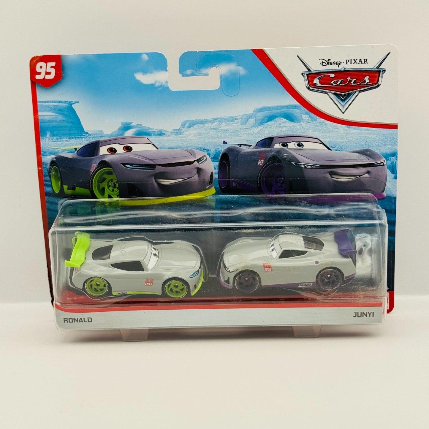 Disney Pixar Cars - RONALD & JUNYI TRAINEES #035 #057 Blue Desert - 1:55 Diecast