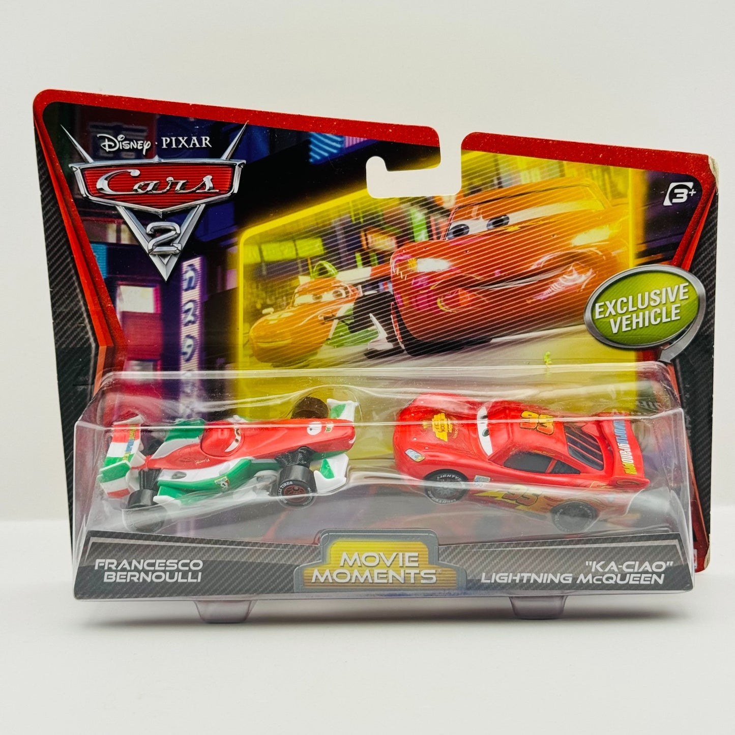 Disney Pixar Cars - FRANCESCO & KA-CIAO LIGHTNING MCQUEEN Cars 2 - 1:55 Diecast
