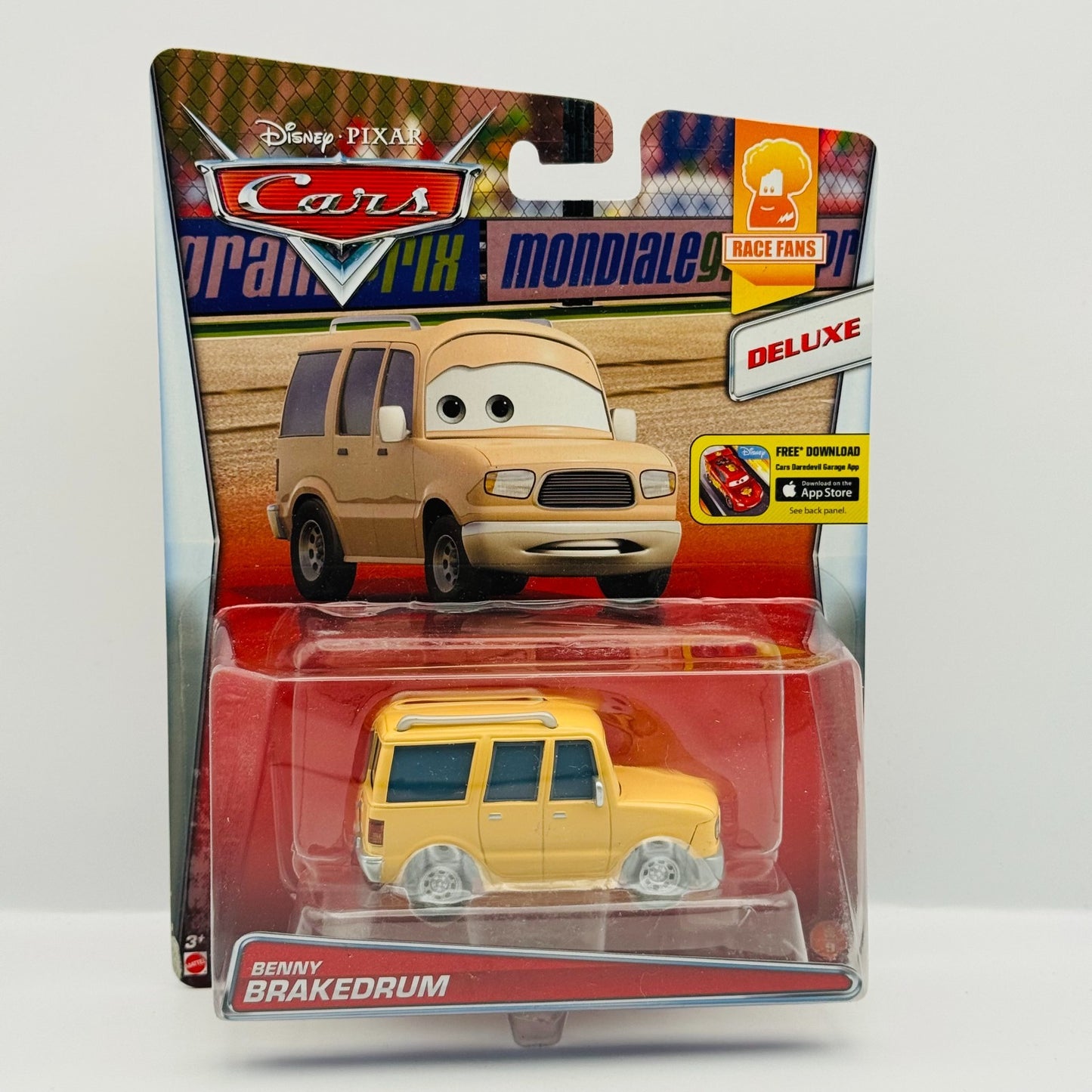 Disney Pixar Cars - BENNY BRAKEDRUM Race Fans 2015 - 1:55 Diecast