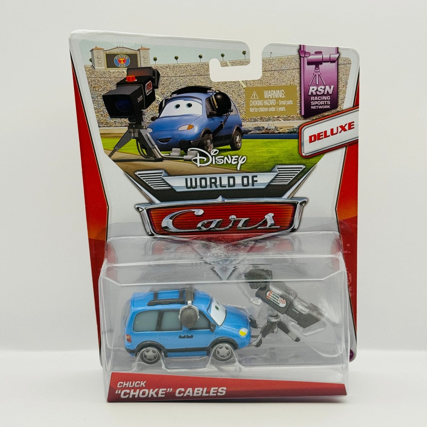 Disney Pixar Cars - CHUCK CHOKE CABLES Cameraman Deluxe RSN 2014 - 1:55 Diecast