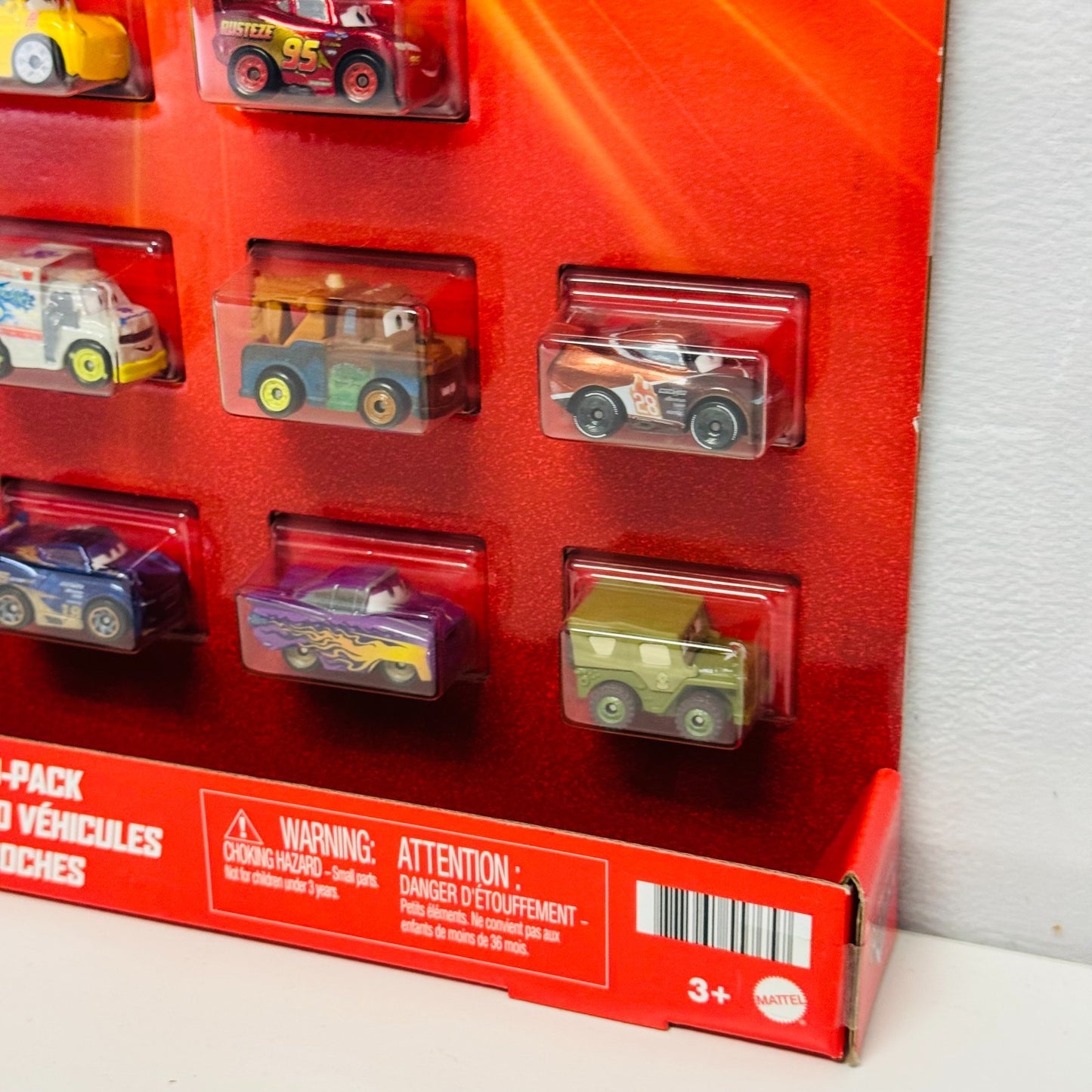 Disney Pixar Cars - Mini Racers VARIETY 10 PACK RUST-EZE MCQUEEN DR DAMAGE ARVY