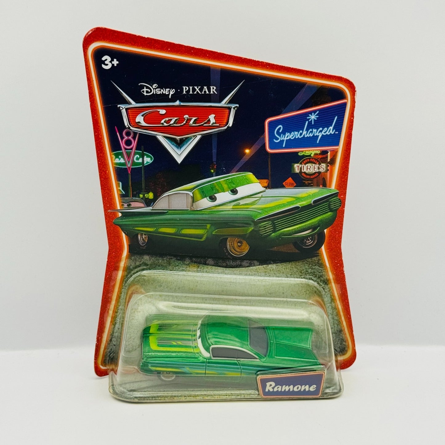 Disney Pixar Cars - GREEN RAMONE Supercharged 2007 - 1:55 Diecast