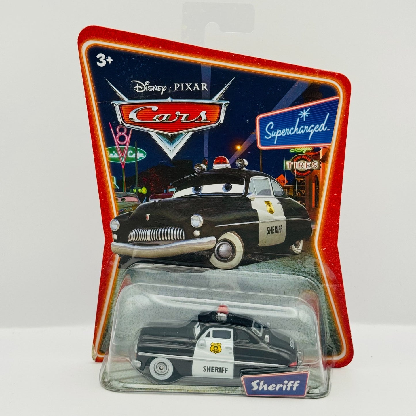 Disney Pixar Cars - SHERIFF Supercharged 2007 - 1:55 Diecast