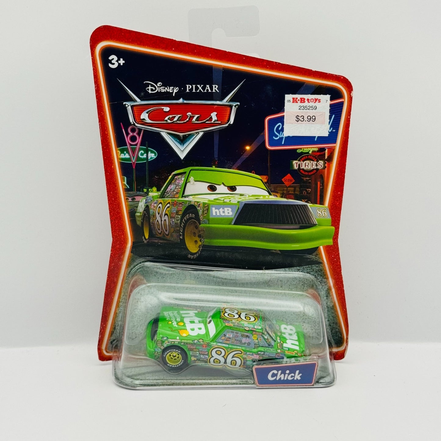 Disney Pixar Cars - CHICK HICKS Supercharged 2007 - 1:55 Diecast