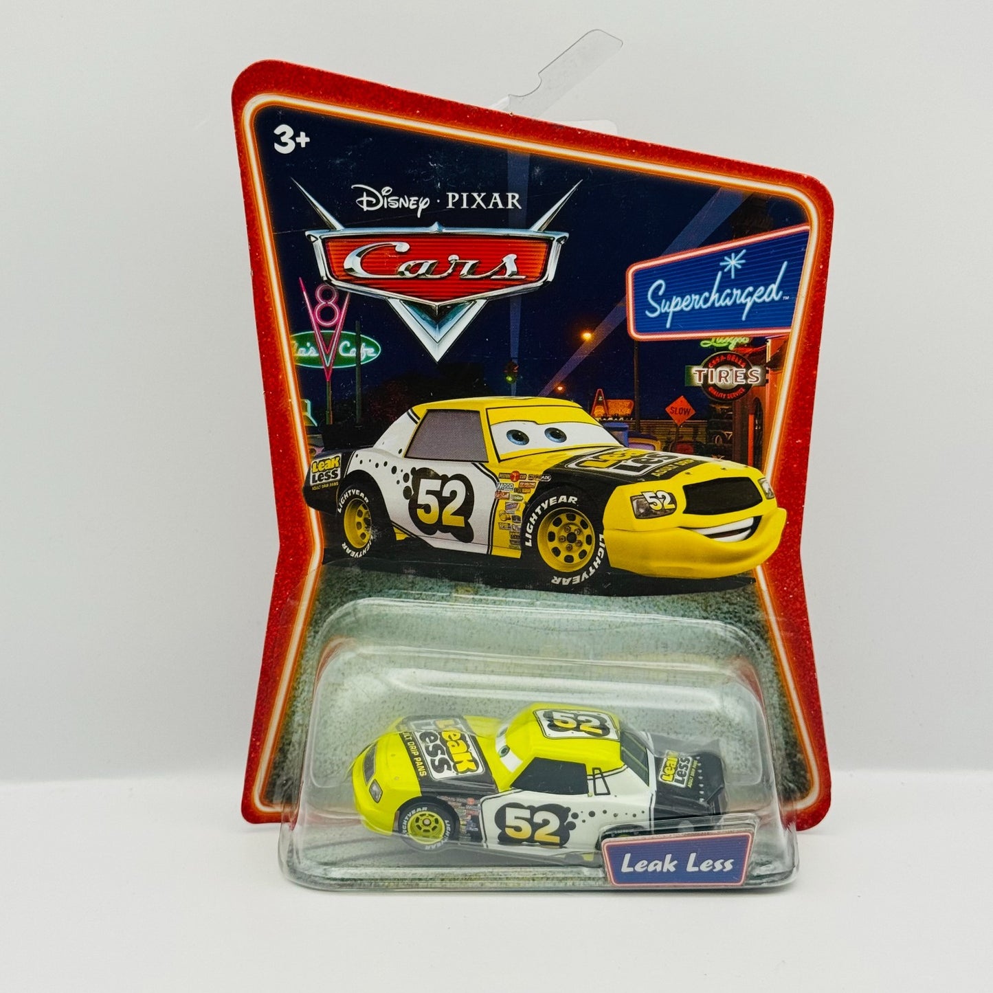 Disney Pixar Cars - LEAK LESS CLAUDE SCRUGGS Supercharged 2007 - 1:55 Diecast