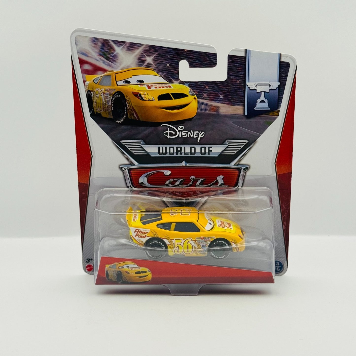 Disney Pixar Cars - FIBER FUEL BRUSH CURBER Piston Cup 2014 - 1:55 Diecast