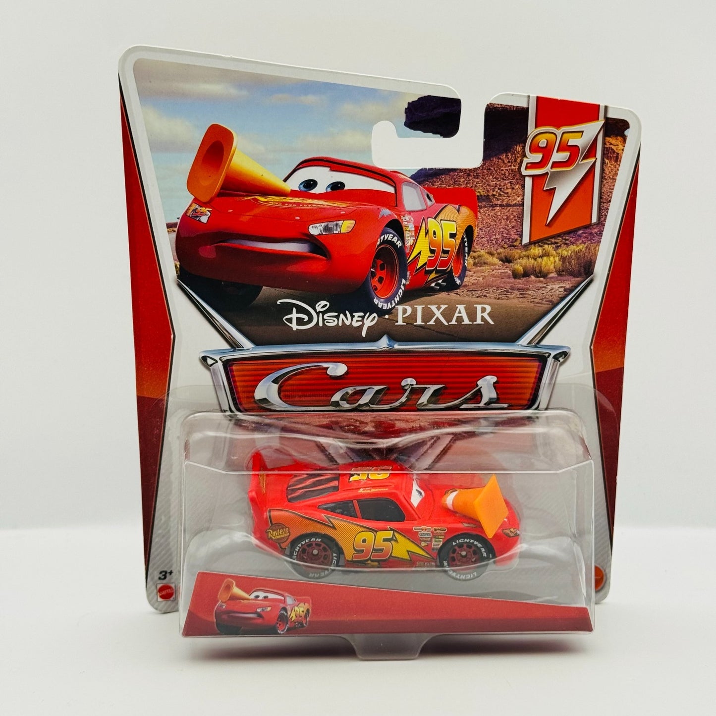 Disney Pixar Cars - LIGHTNING MCQUEEN WITH CONE McQueens 2013 - 1:55 Diecast