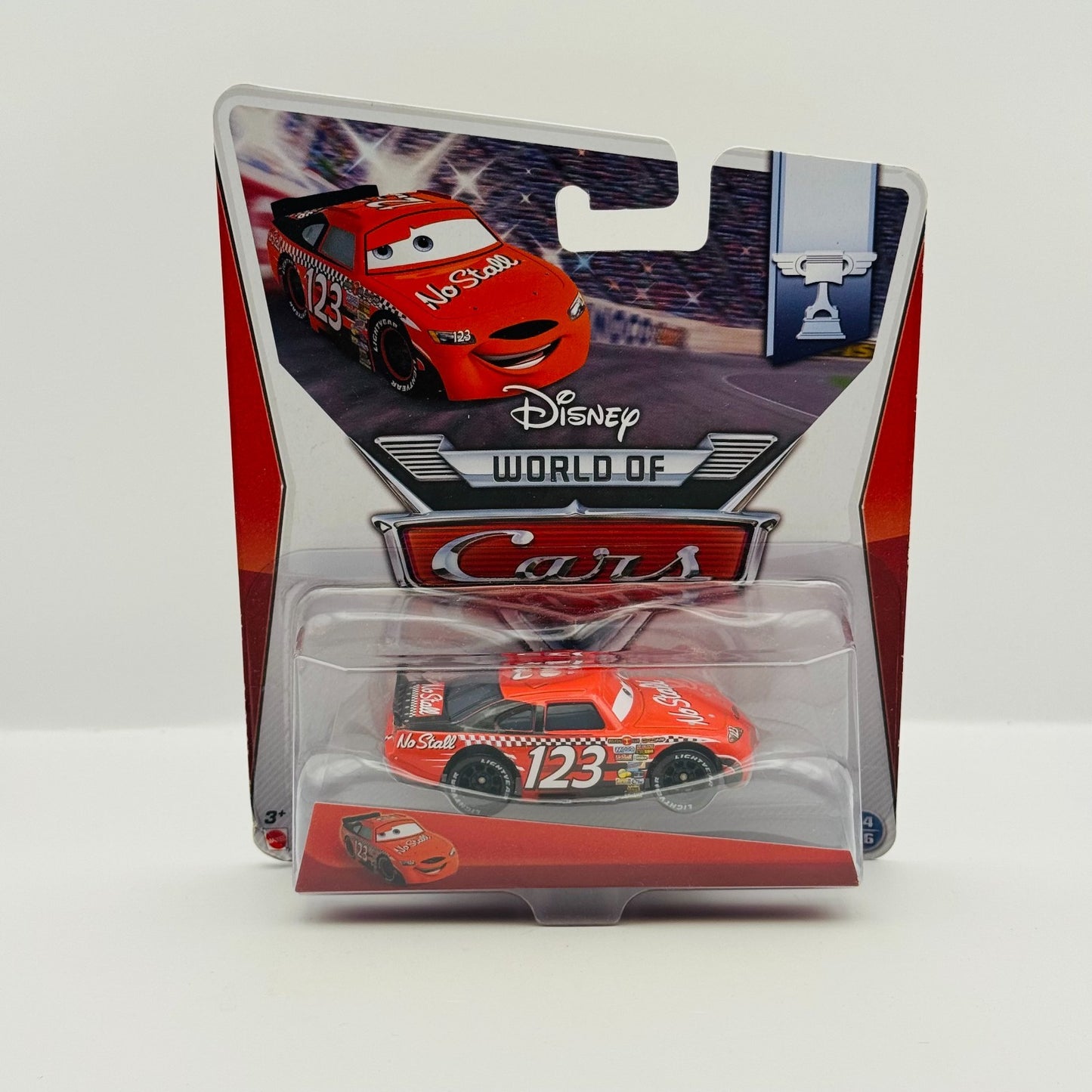 Disney Pixar Cars - NO STALL TODD MARCUS Flat Eyes Piston Cup 2014 -1:55 Diecast