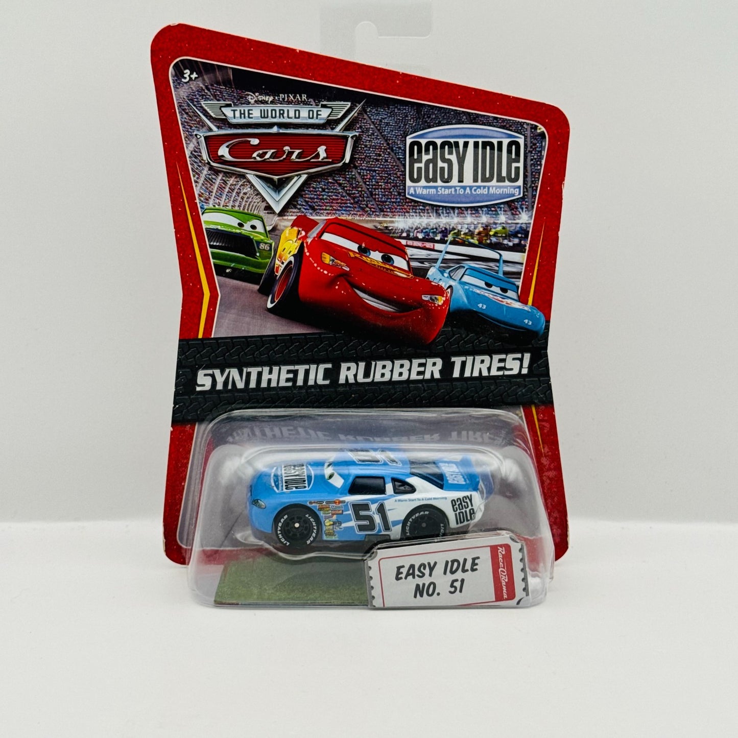 Disney Pixar Cars - EASY IDLE RUBY EASY OAKS Rubber Tires Piston - 1:55 Diecast