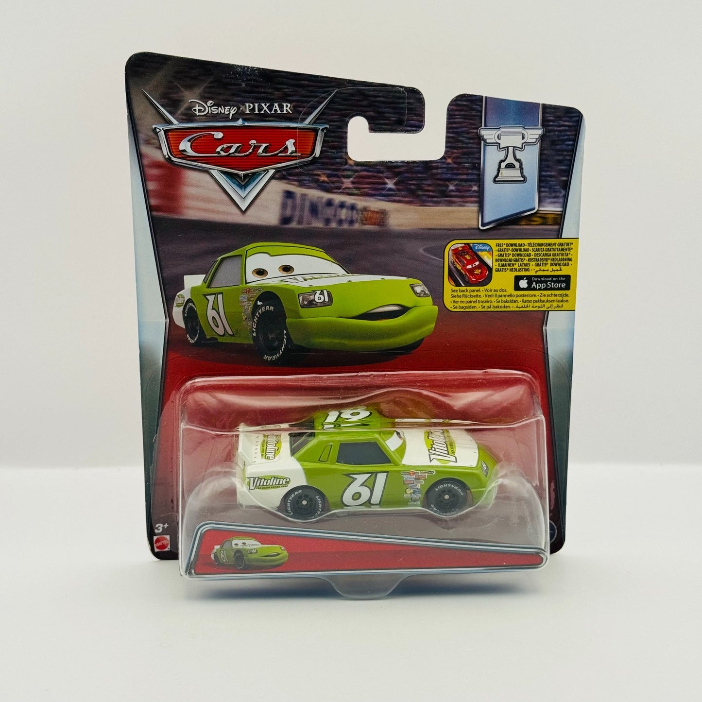 Disney Pixar Cars - VITOLINE JAMES CLEANAIR Piston Cup 2016 - 1:55 Diecast