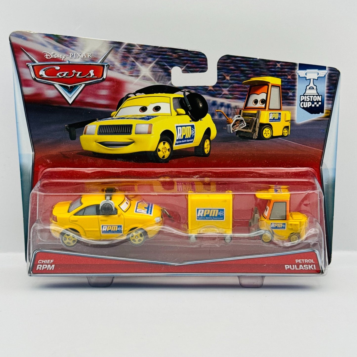 Disney Pixar Cars - CREW CHIEF RPM & PETROL PULASKI RPM PITTY 2015- 1:55 Diecast