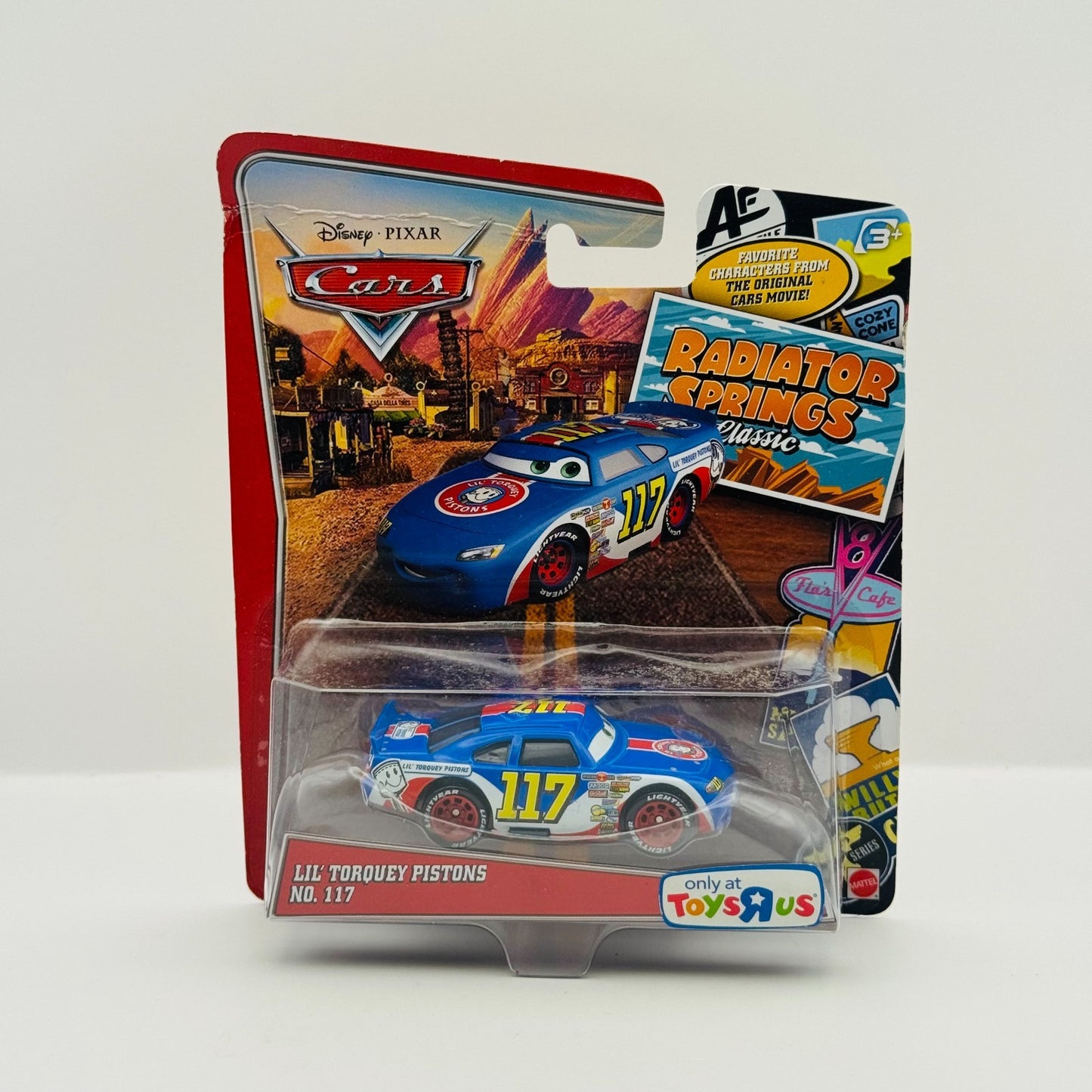 Disney Pixar Cars - RADIATOR SPRINGS CLASSIC LIL' TORQUEY PISTONS - 1:55 Diecast