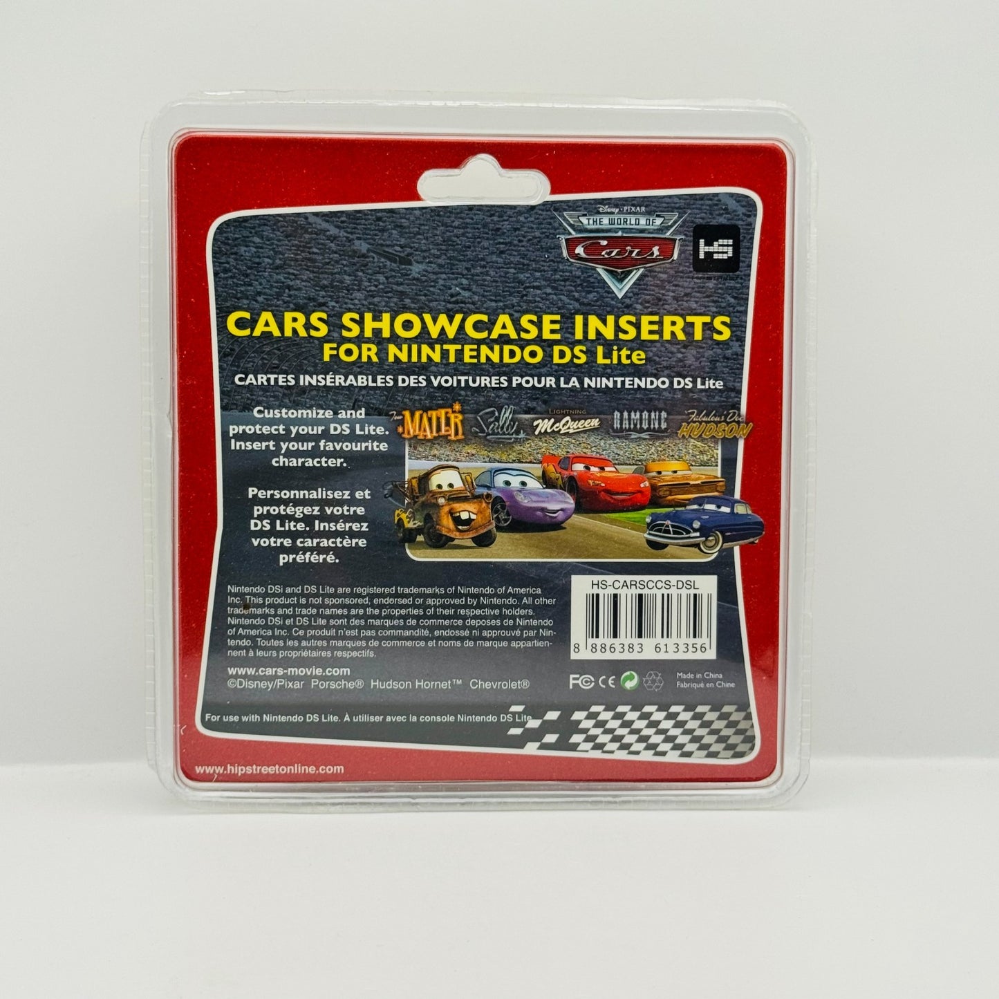 Disney Pixar Cars - CARS SHOWCASE INSERTS FOR NINTENDO DS LITE